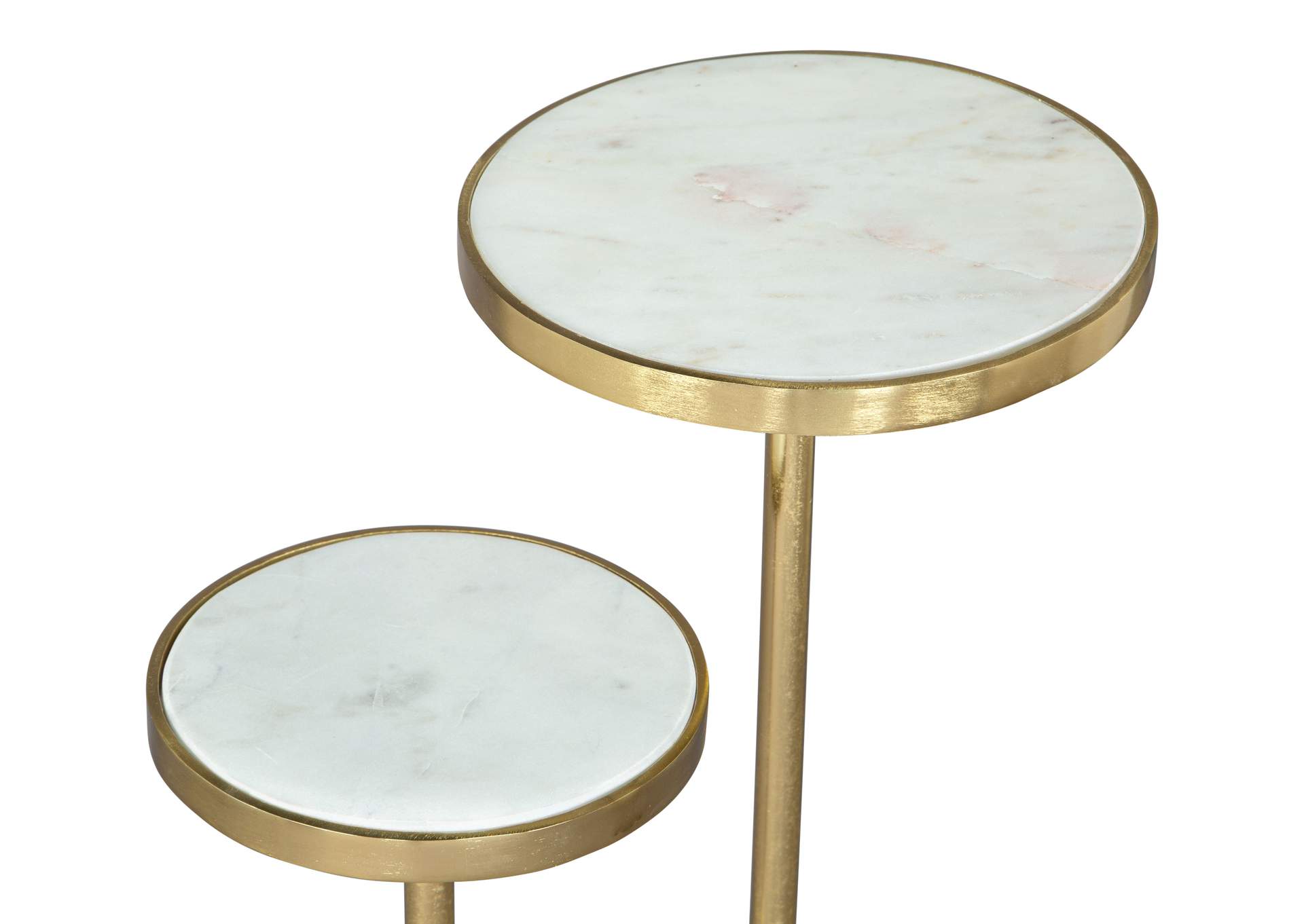 Marc Side Table White & Gold image 8