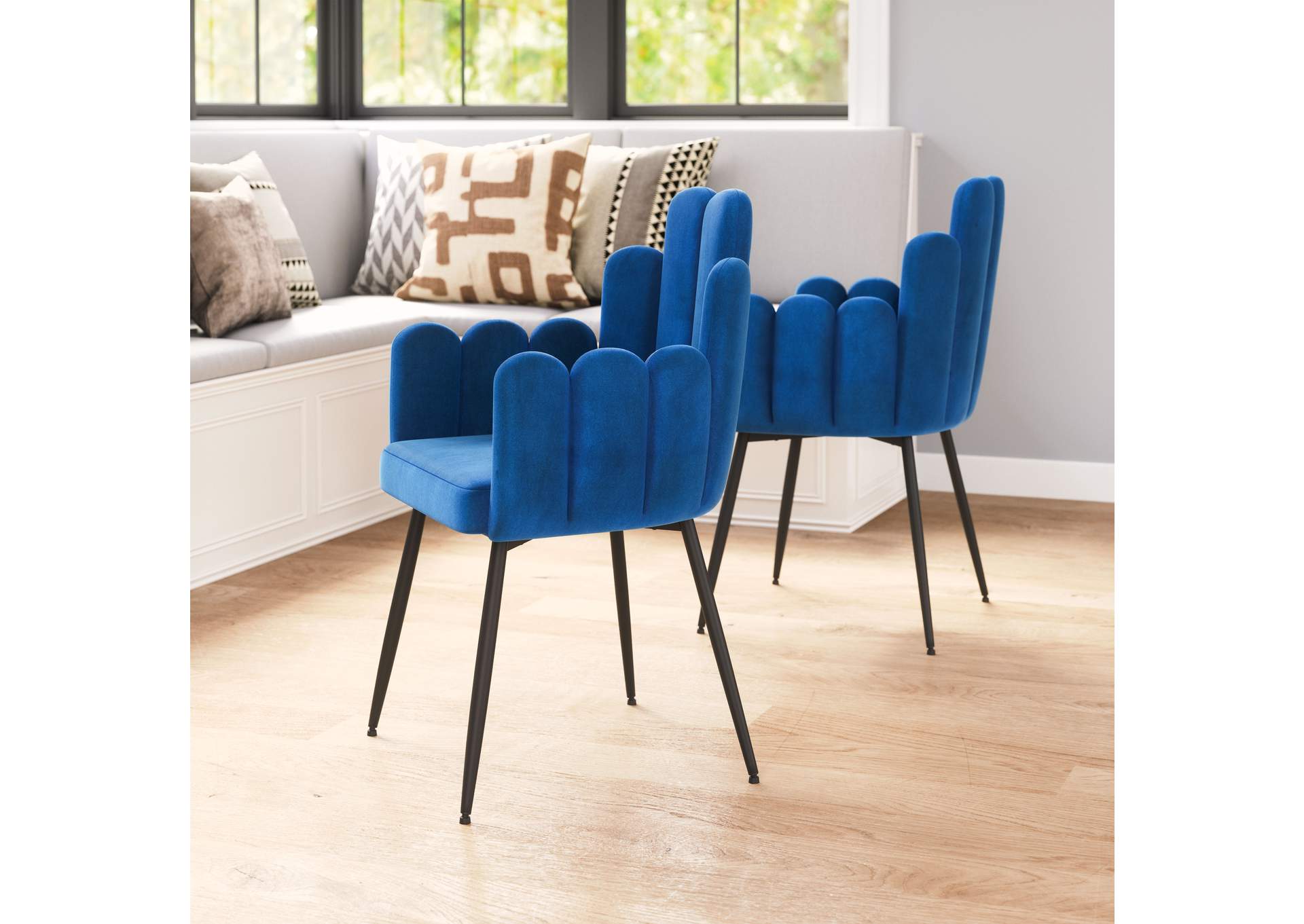 Noosa Dining Chair (Set Of 2) Navy Blue image 1