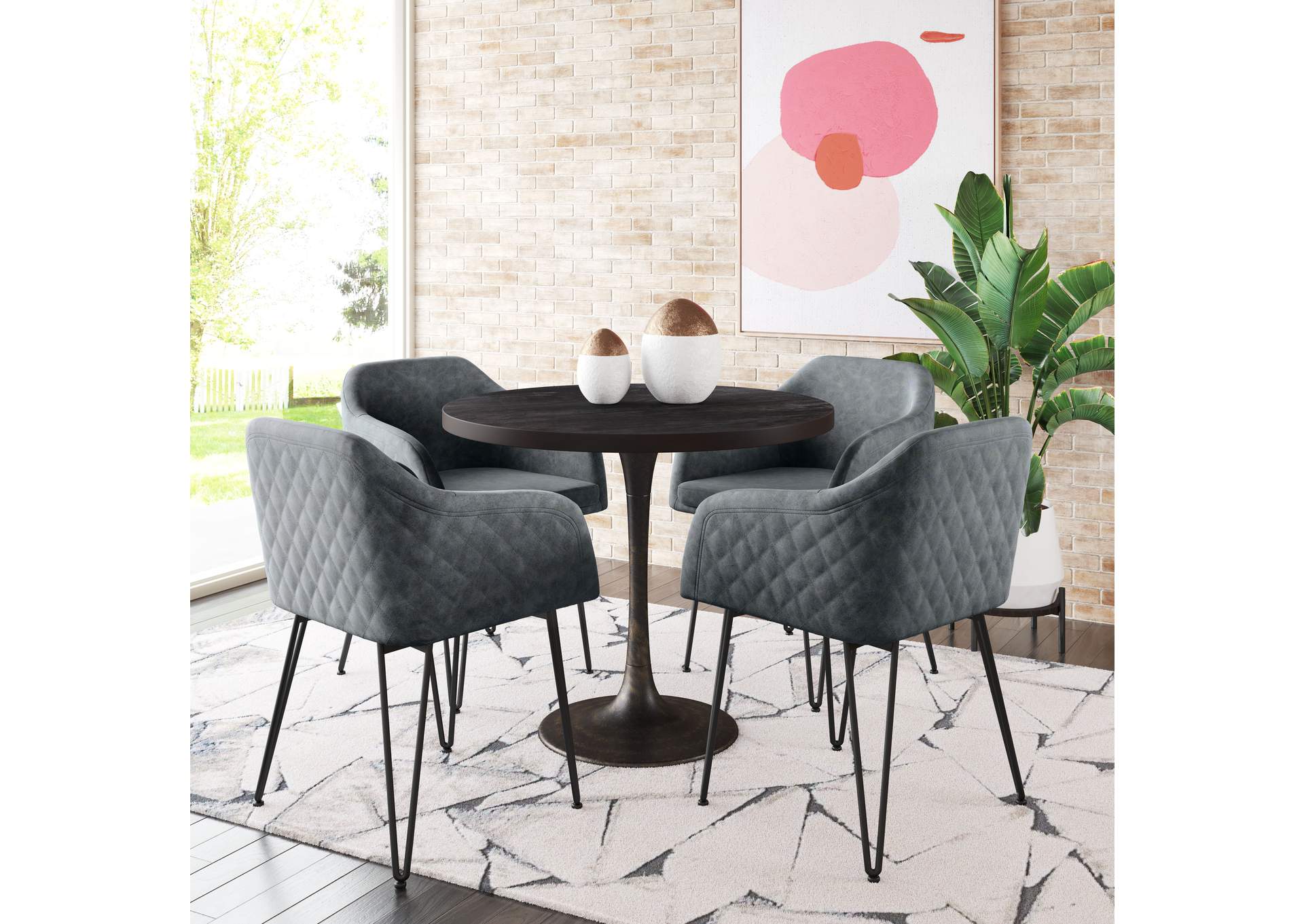 Braxton Dining Chair (Set Of 2) Vintage Gray image 3