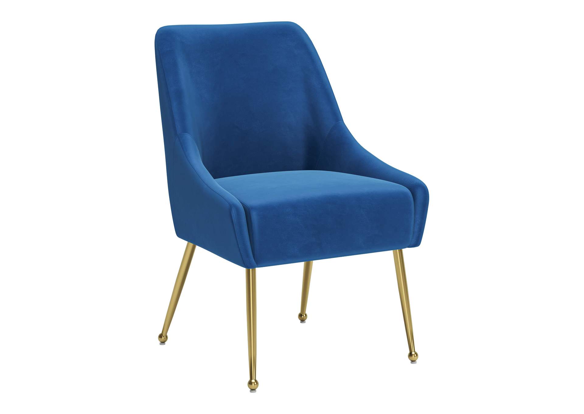 Maxine Dining Chair Navy Blue & Gold image 4