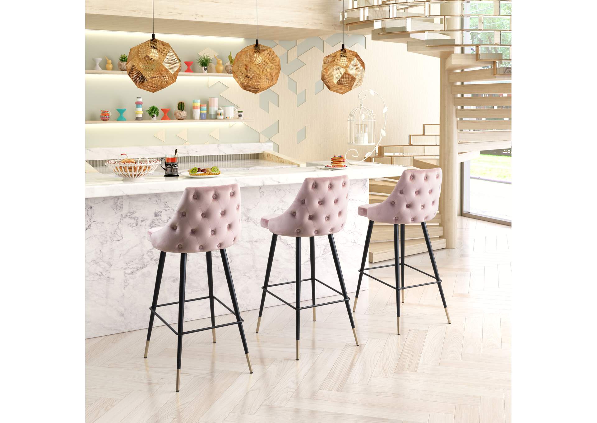 Piccolo Barstool Pink image 1