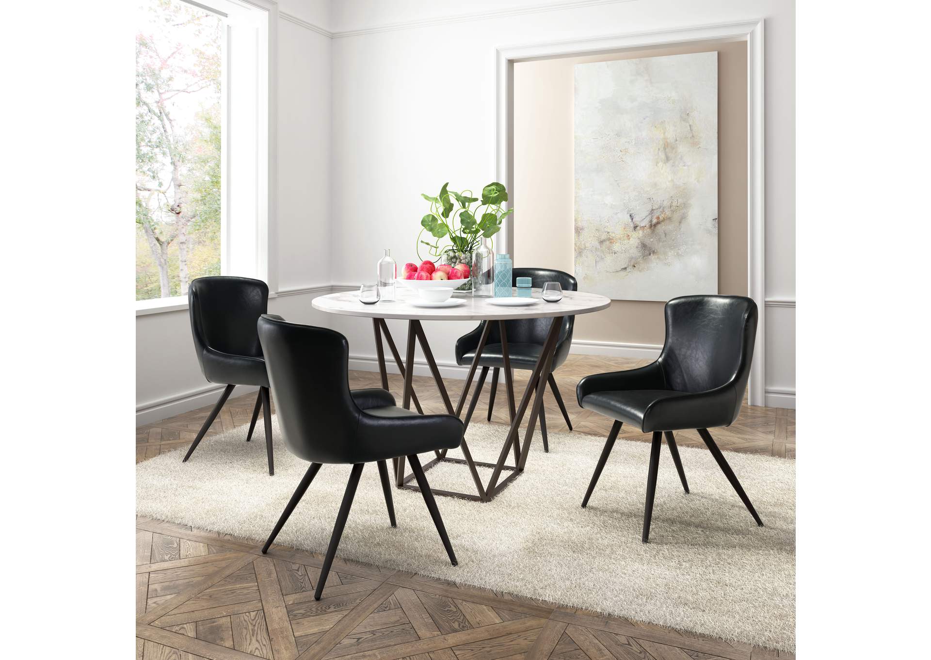 Tintern Dining Table White & Antique Bronze image 3