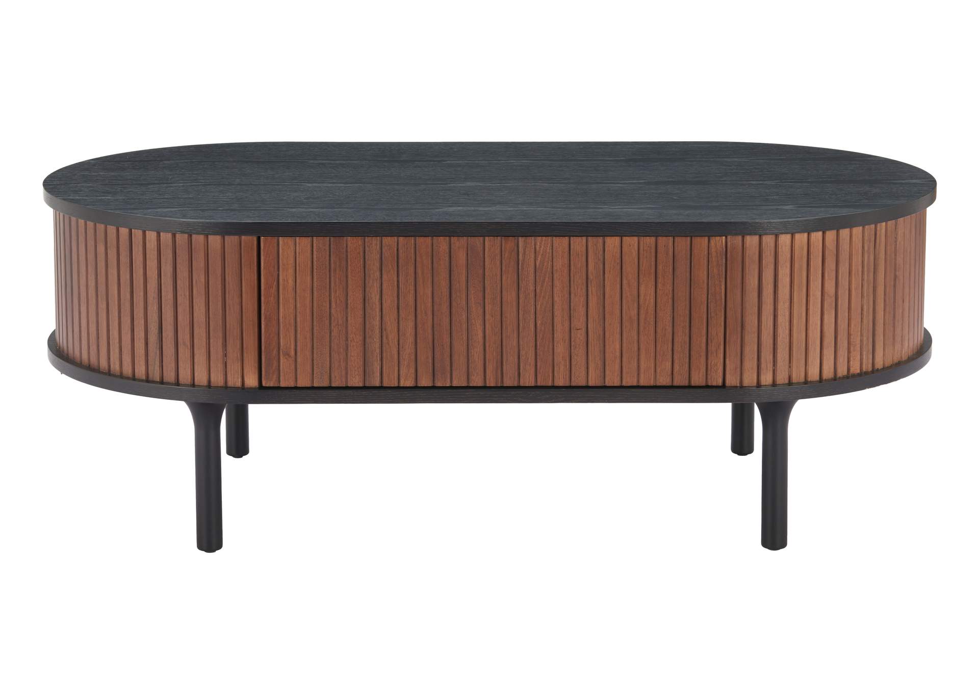 Koriana Coffee Table Black & Walnut image 4