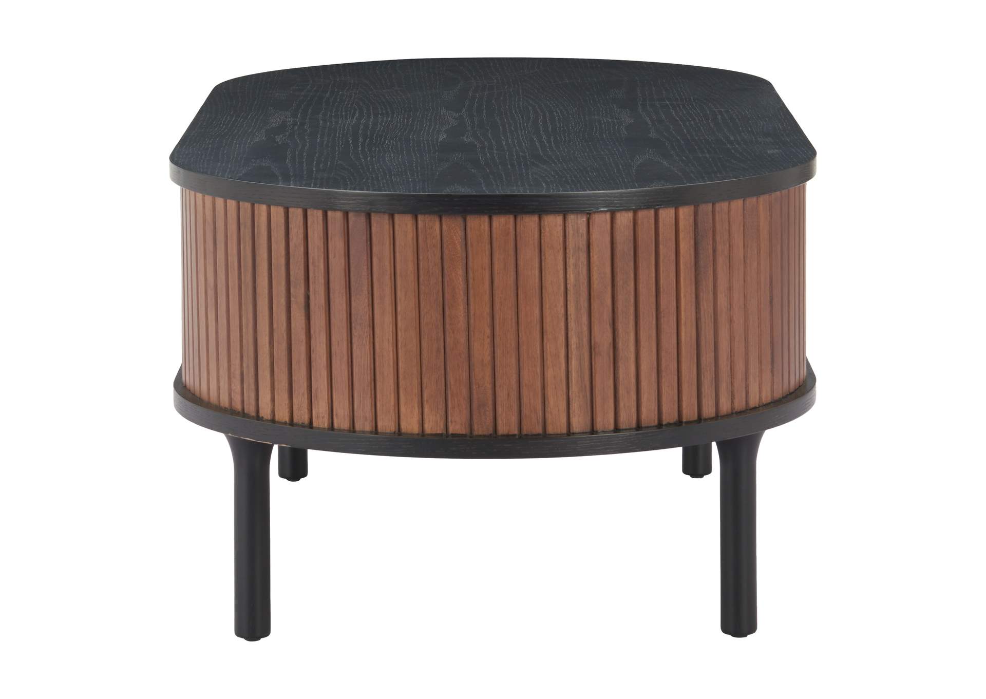 Koriana Coffee Table Black & Walnut image 3