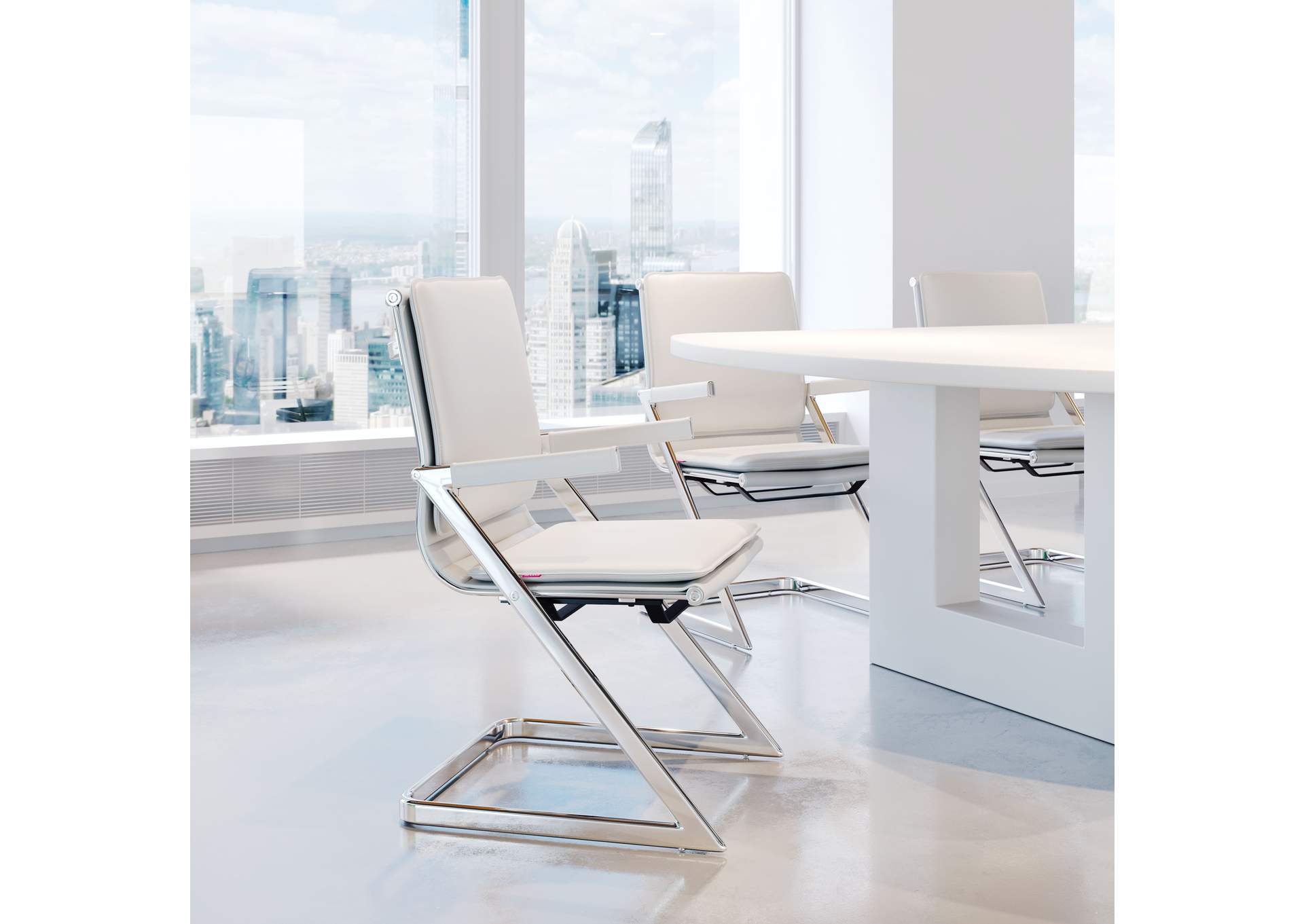 Lider Plus Conference Chair (Set Of 2) White image 1