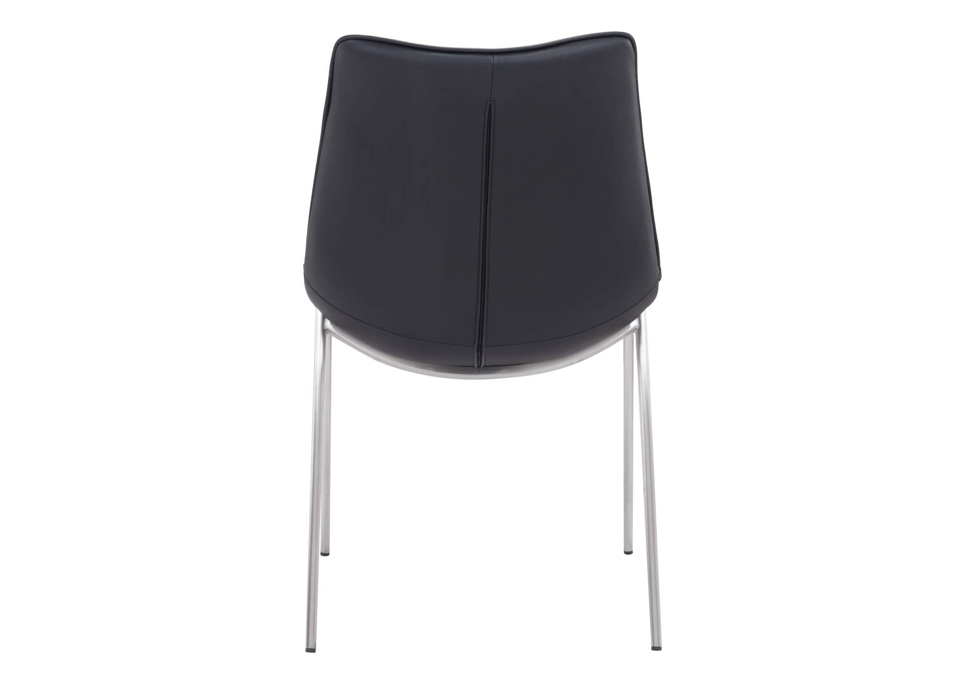 Magnus Dining Chair (Set Of 2) Black & Silver image 8