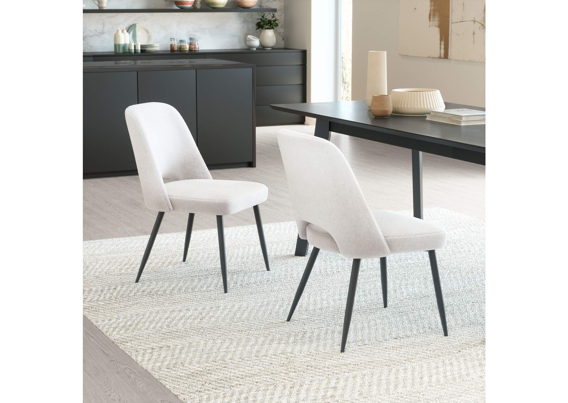 Teddy Dining Chair (Set Of 2) Ivory image 1