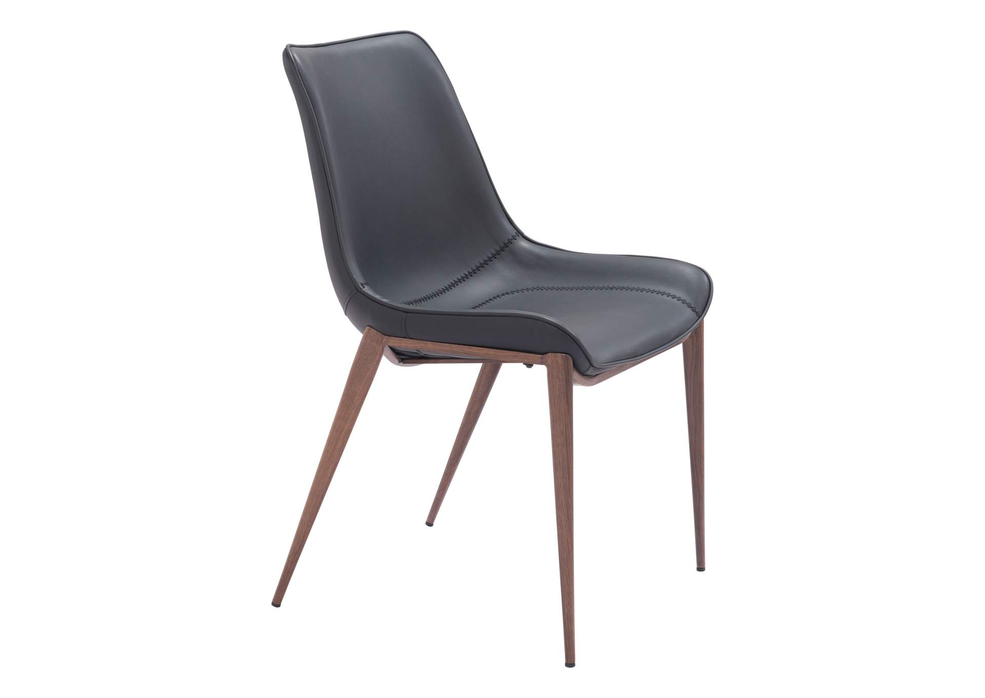 Magnus Dining Chair (Set Of 2) Black & Walnut image 5