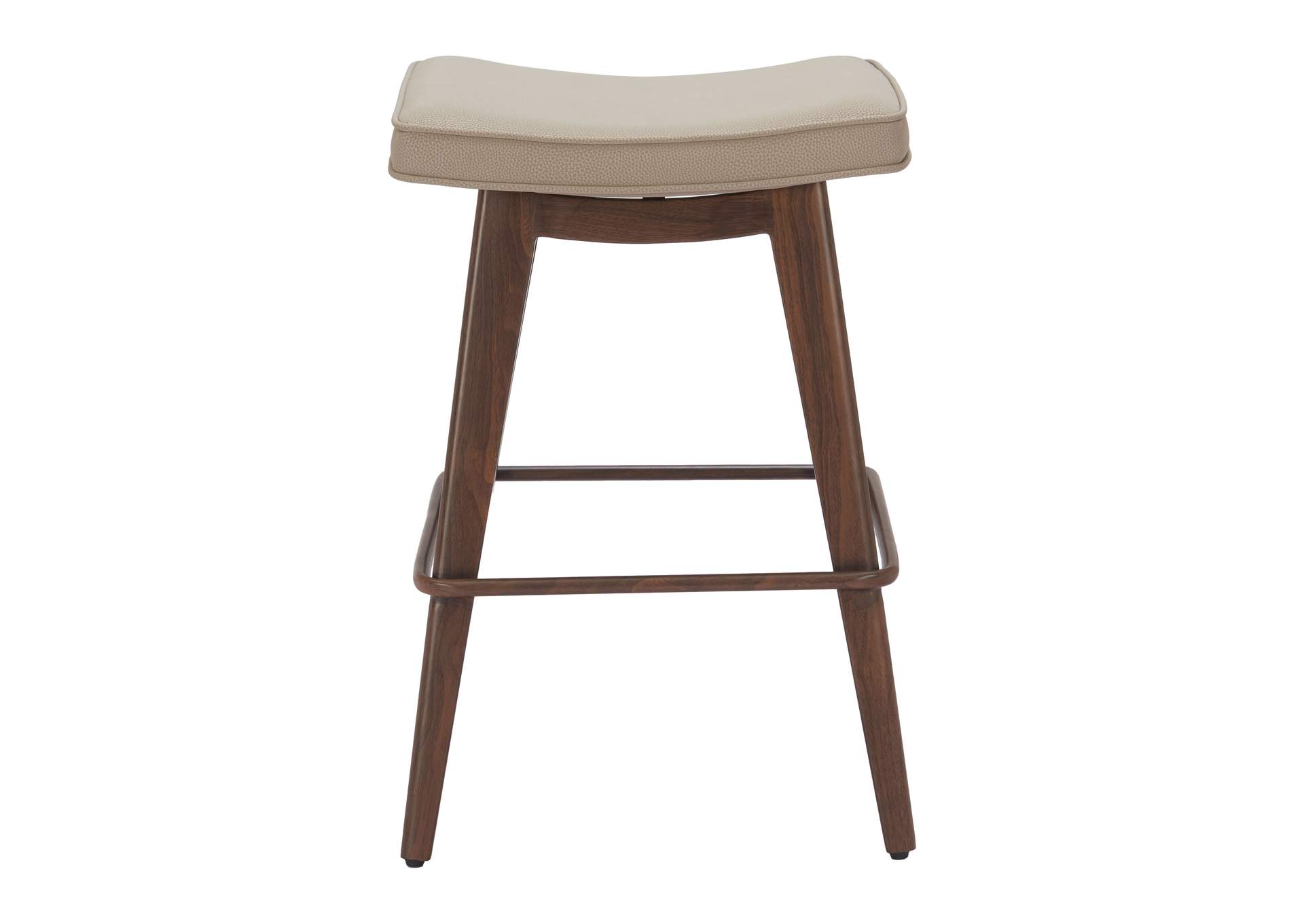 Divat Counter Stool (Set Of 2) Beige & Walnut image 4