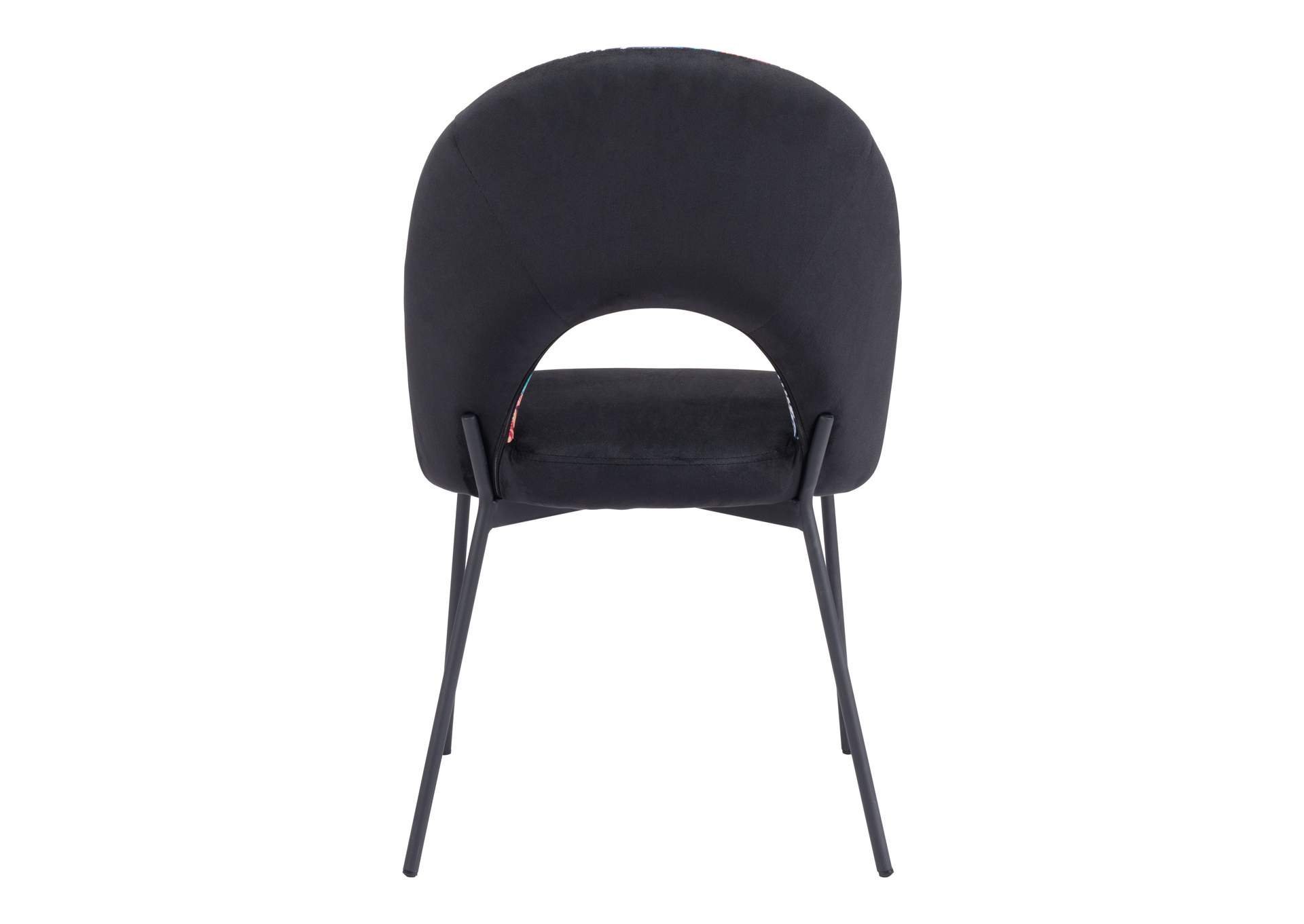 Merion Dining Chair (Set Of 2) Multicolor Print & Black image 9