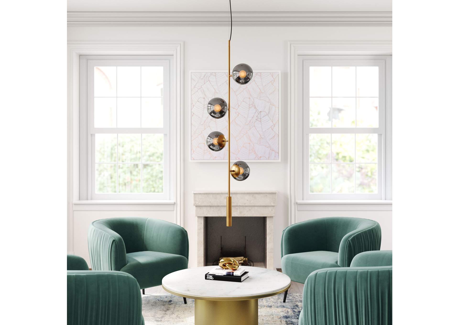 Zatara Ceiling Lamp Brass image 1