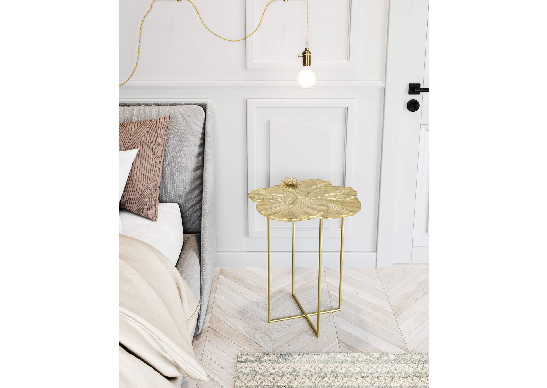 Lotus Side Table Gold image 1