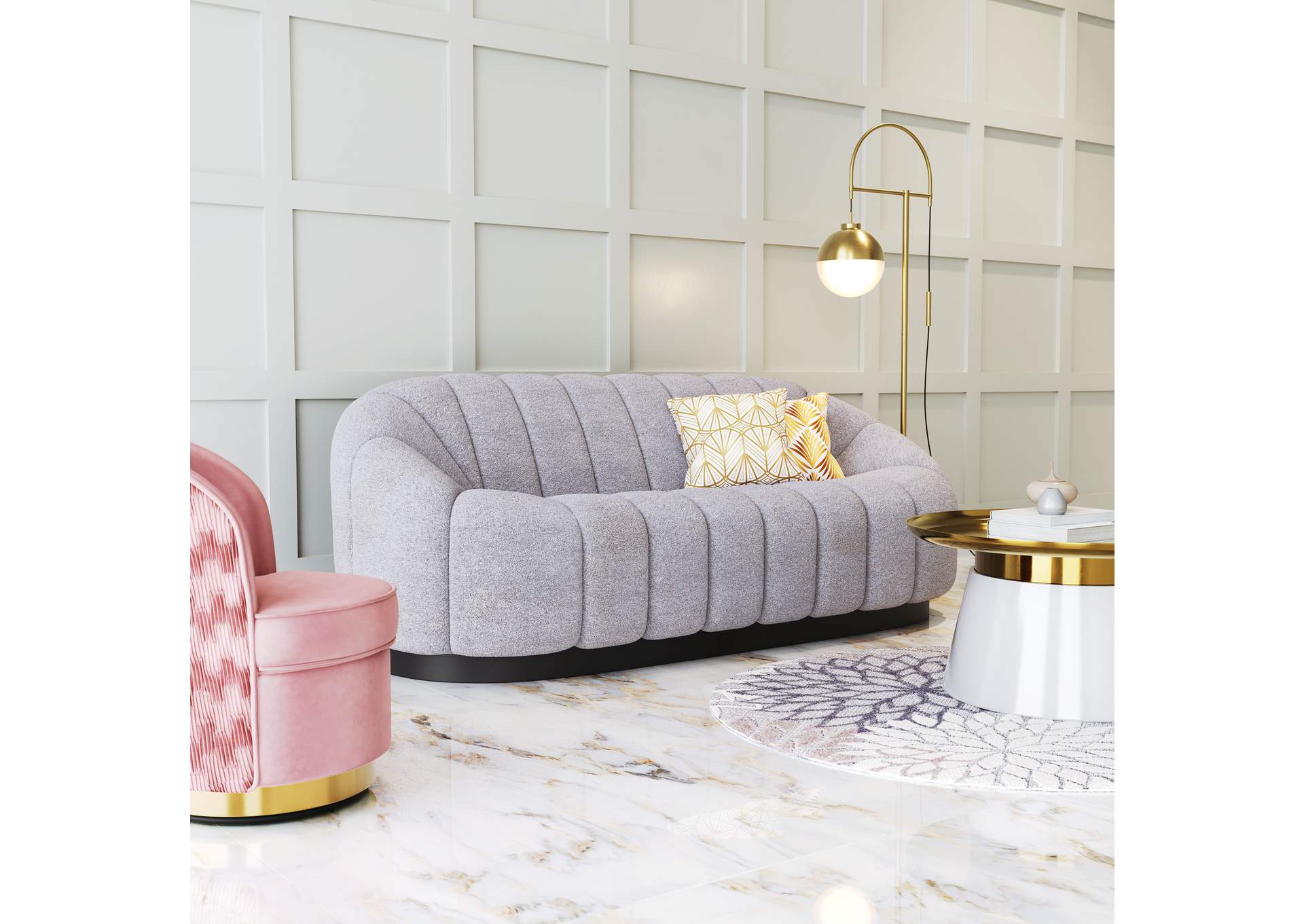 Bhutan Sofa Light Gray