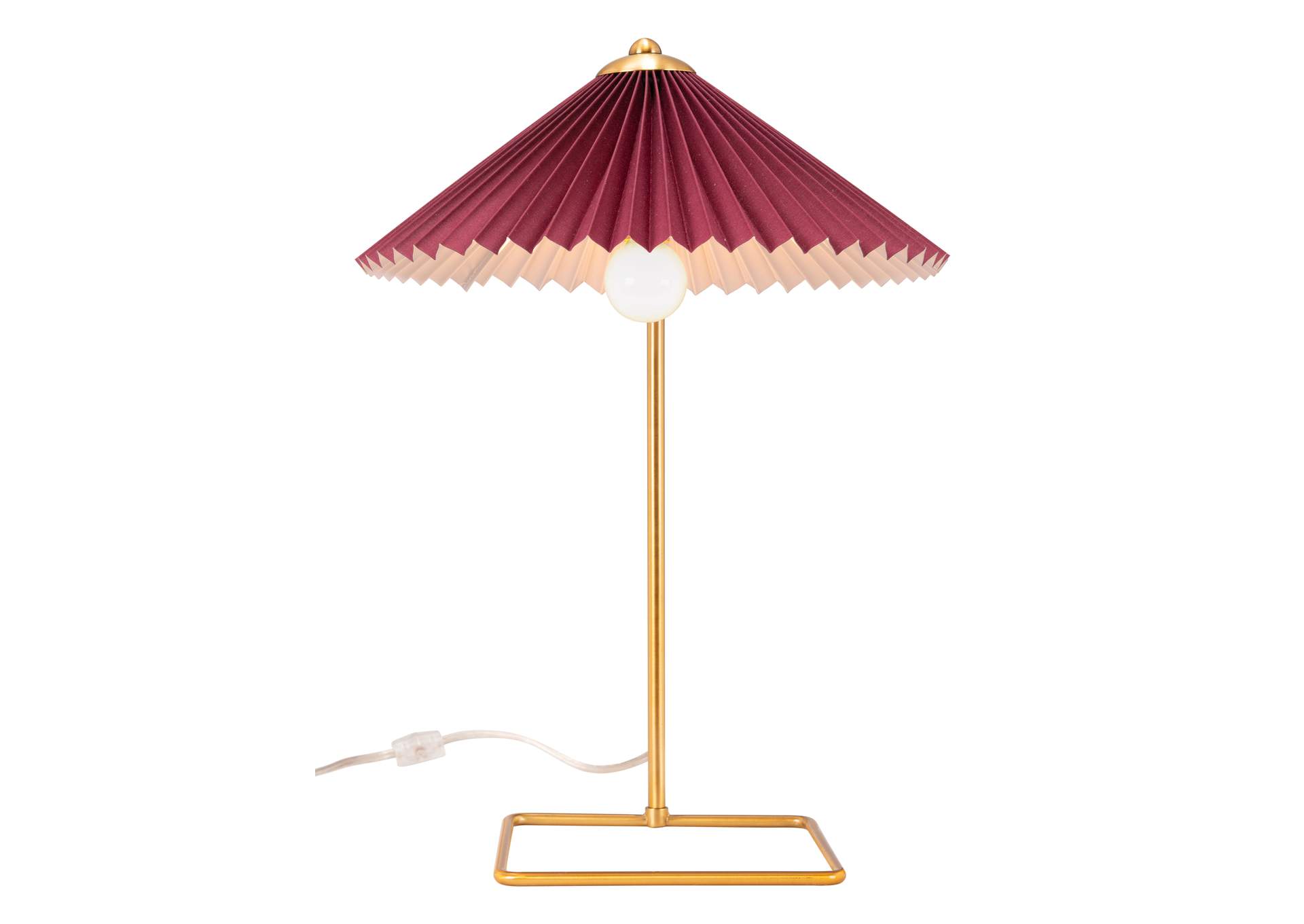 Charo Table Lamp Red & Gold image 5