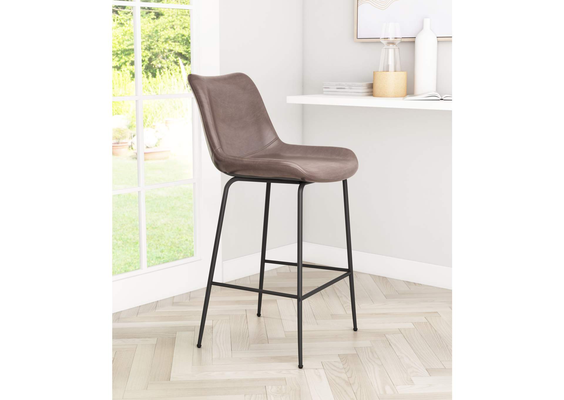 Byron Counter Stool Brown image 1