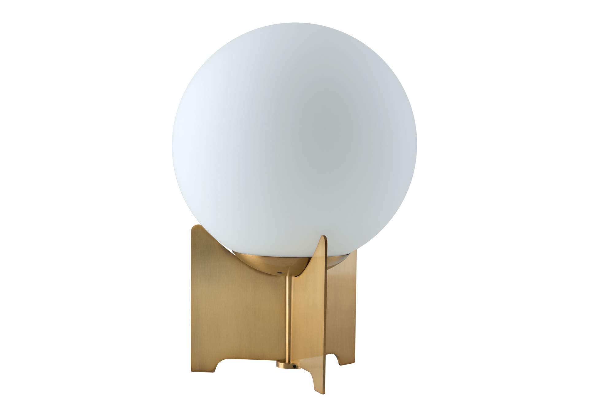 Pearl Table Lamp White & Brass image 7
