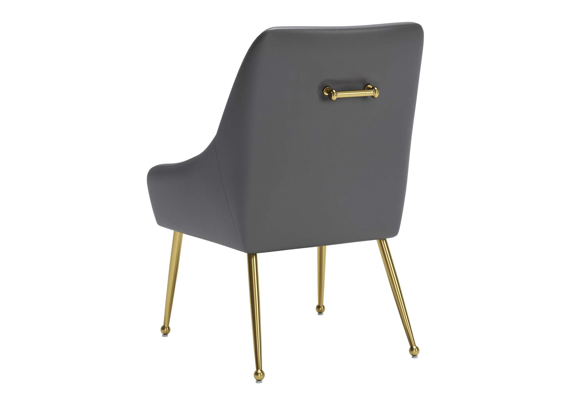 Maxine Dining Chair Gray & Gold image 8