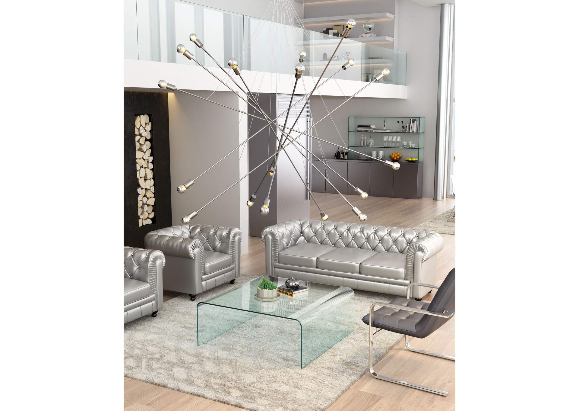 Belief Ceiling Lamp Chrome image 1