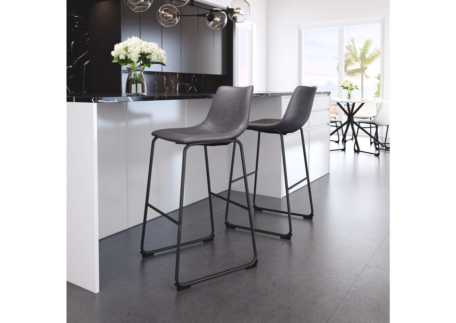 Smart Barstool (Set Of 2) Charcoal image 3