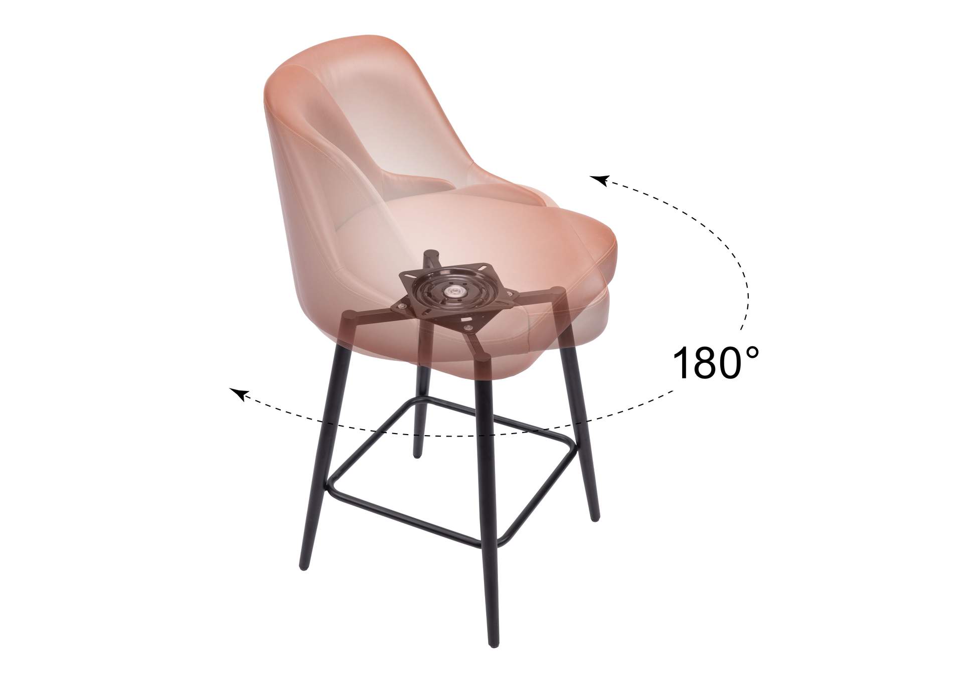 Keppel Swivel Counter Stool Brown image 9
