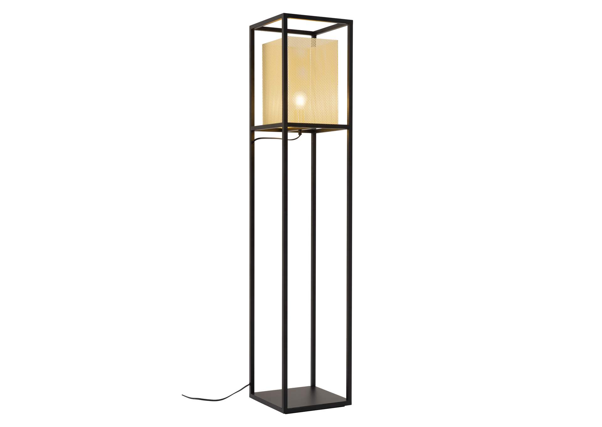 Yves Floor Lamp Gold & Black image 3