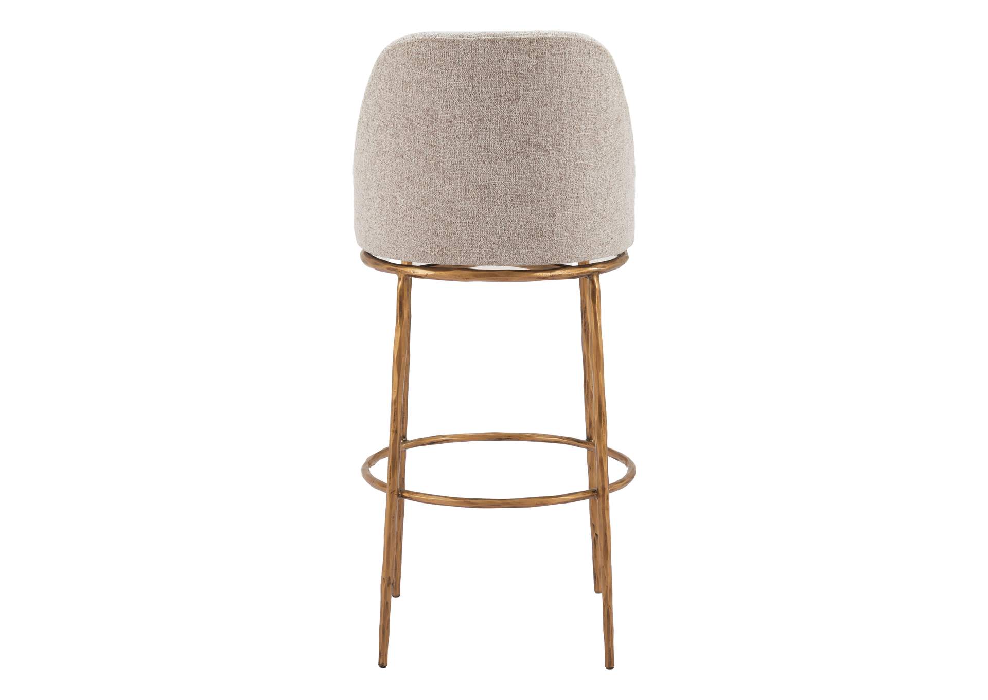 Nordhavn Swivel Barstool Beige & Gold image 6
