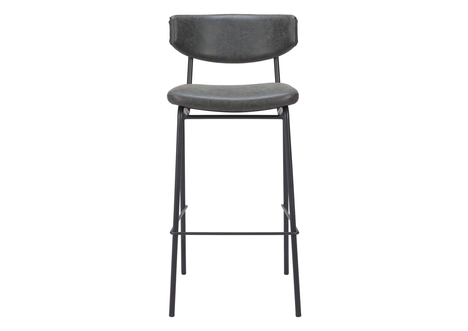 Charon Barstool (Set Of 2) Vintage Black image 5