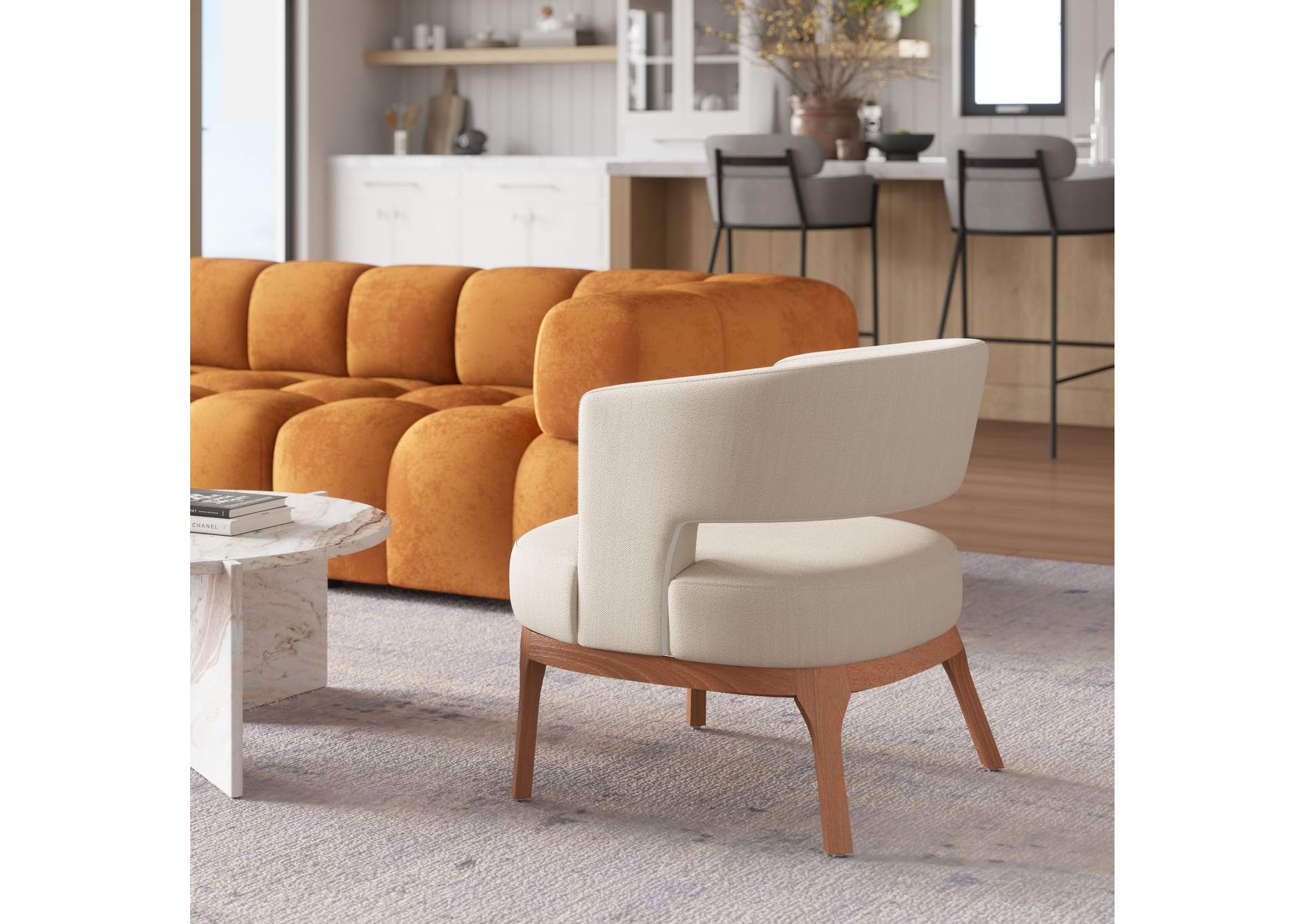 Penryn Accent Chair Beige image 3