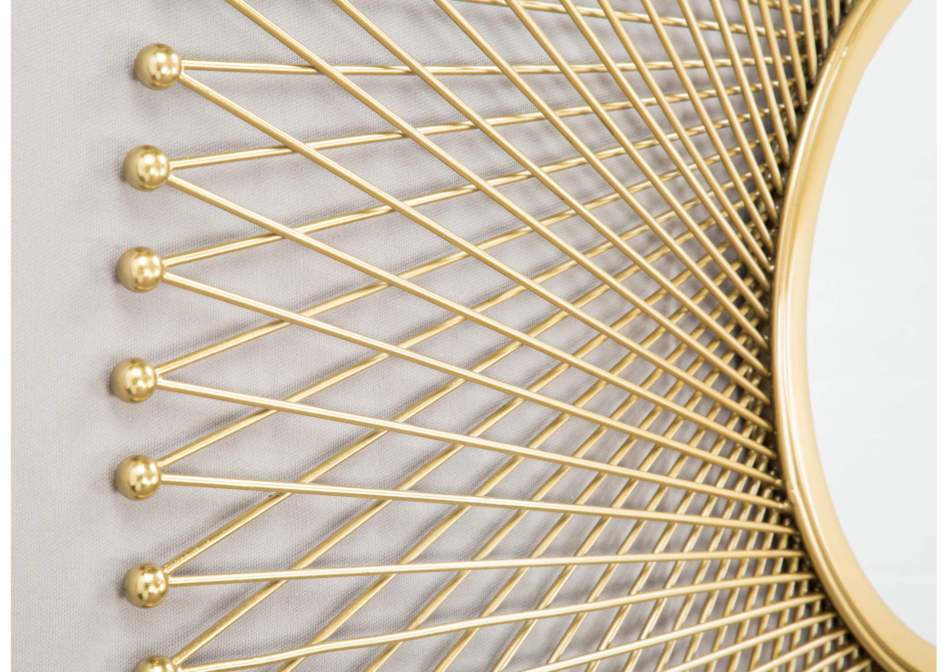 Glow Round Mirror Gold image 5
