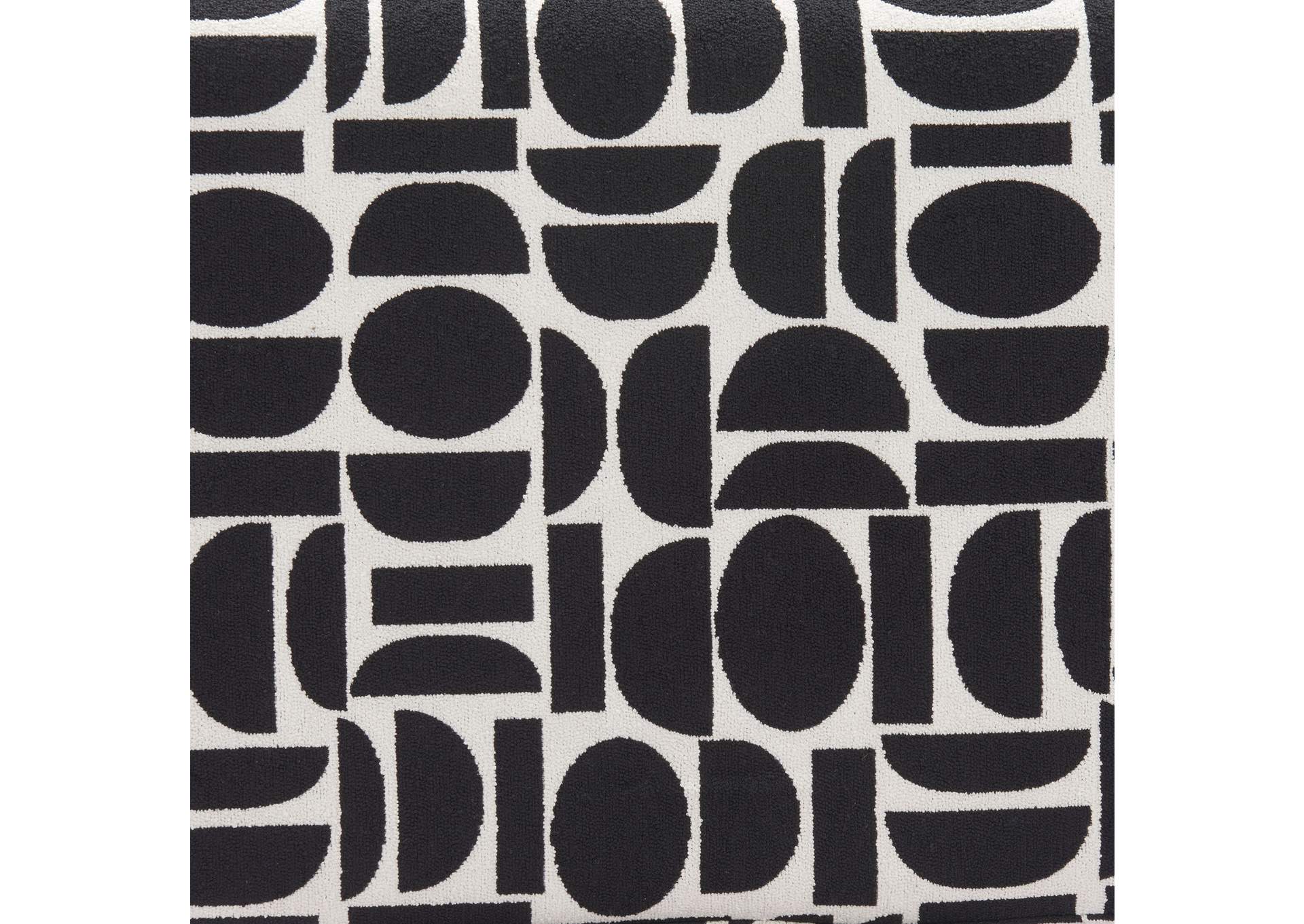 Boto Storage Ottoman Black & White image 12