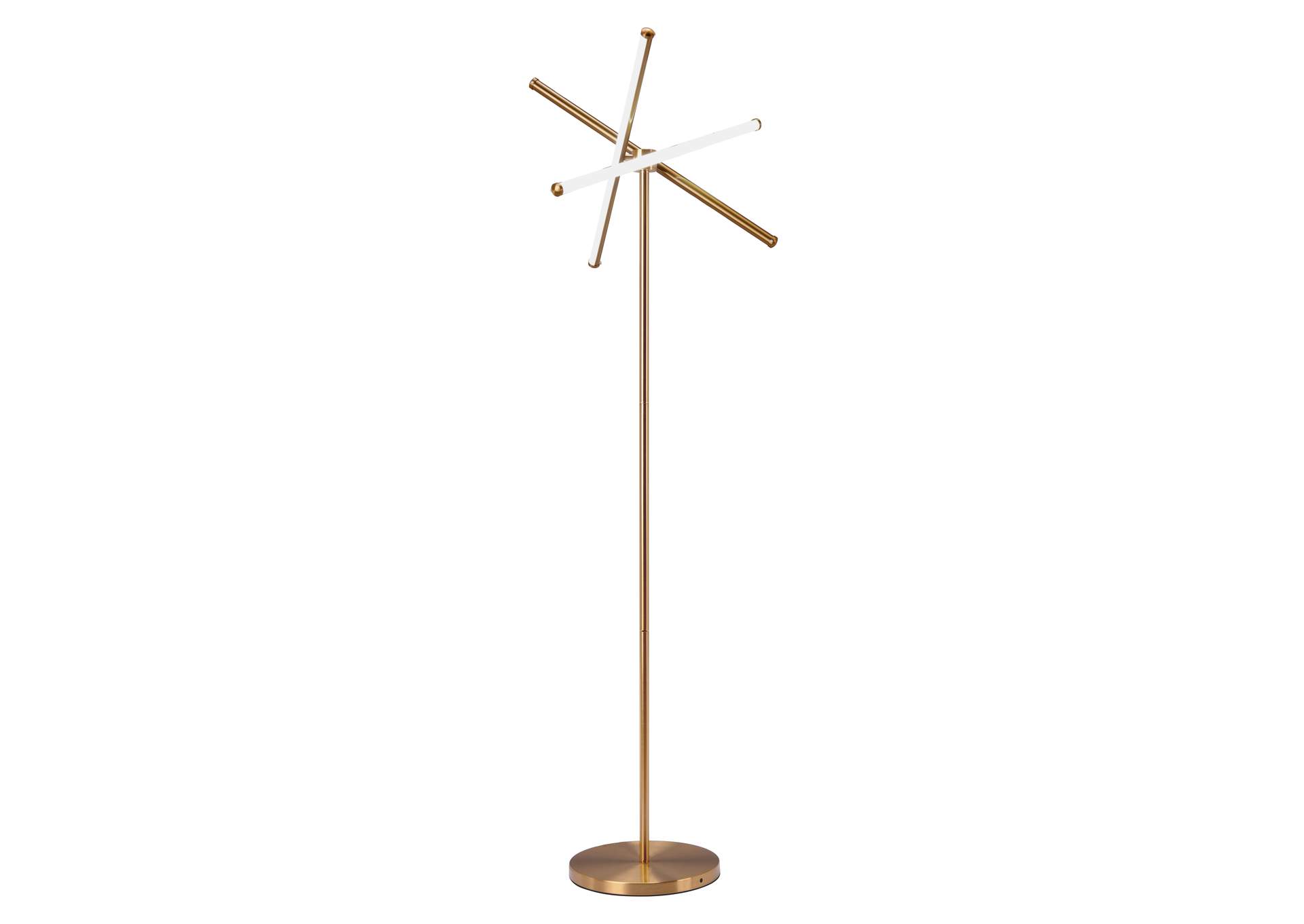 Garza Floor Lamp Brass image 9