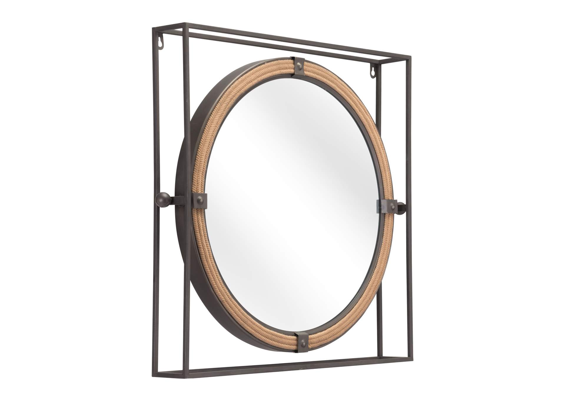 Capell Mirror Antique Gray image 3