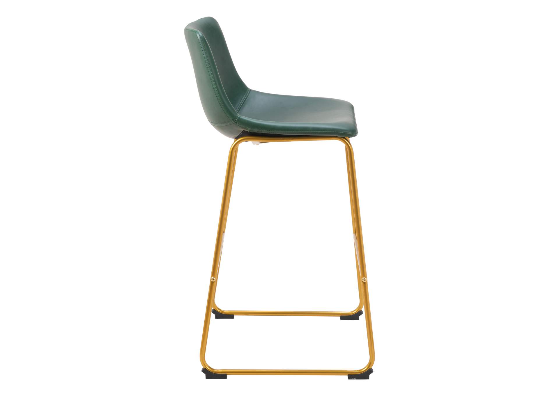 Augusta Barstool (Set Of 2) Green & Gold image 4