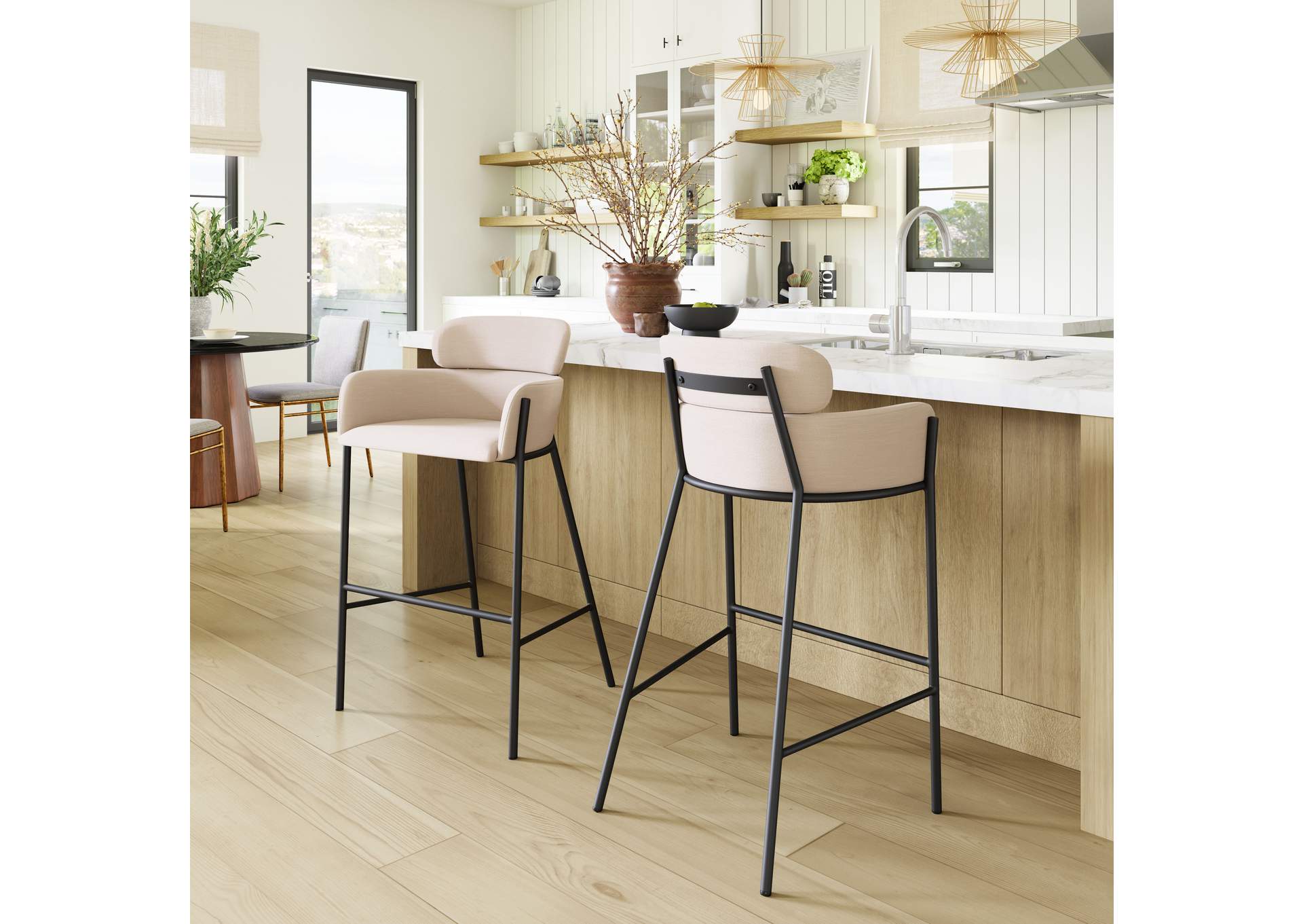 Bremor Barstool Beige image 1