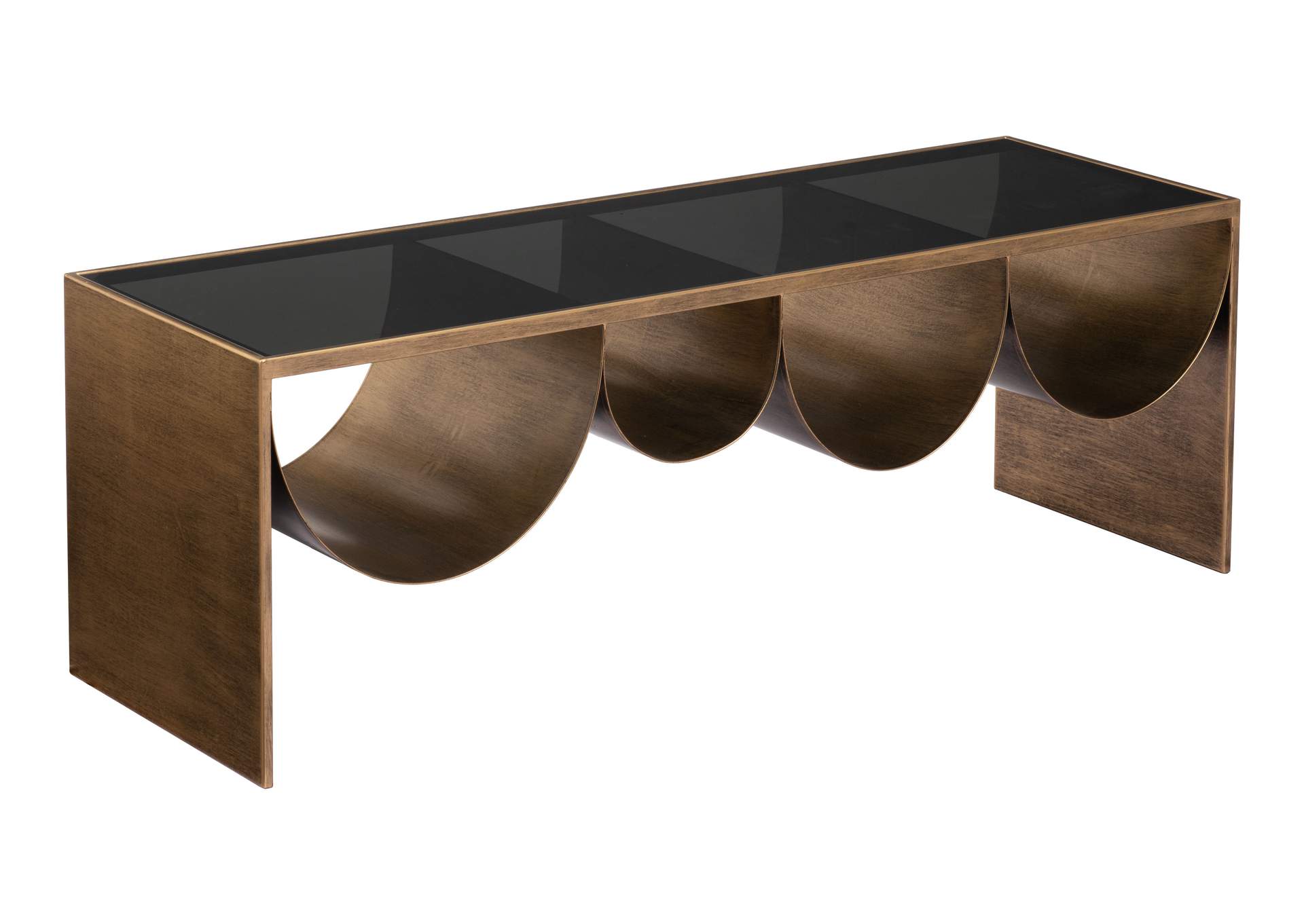 Reed Coffee Table Brass & Black image 7