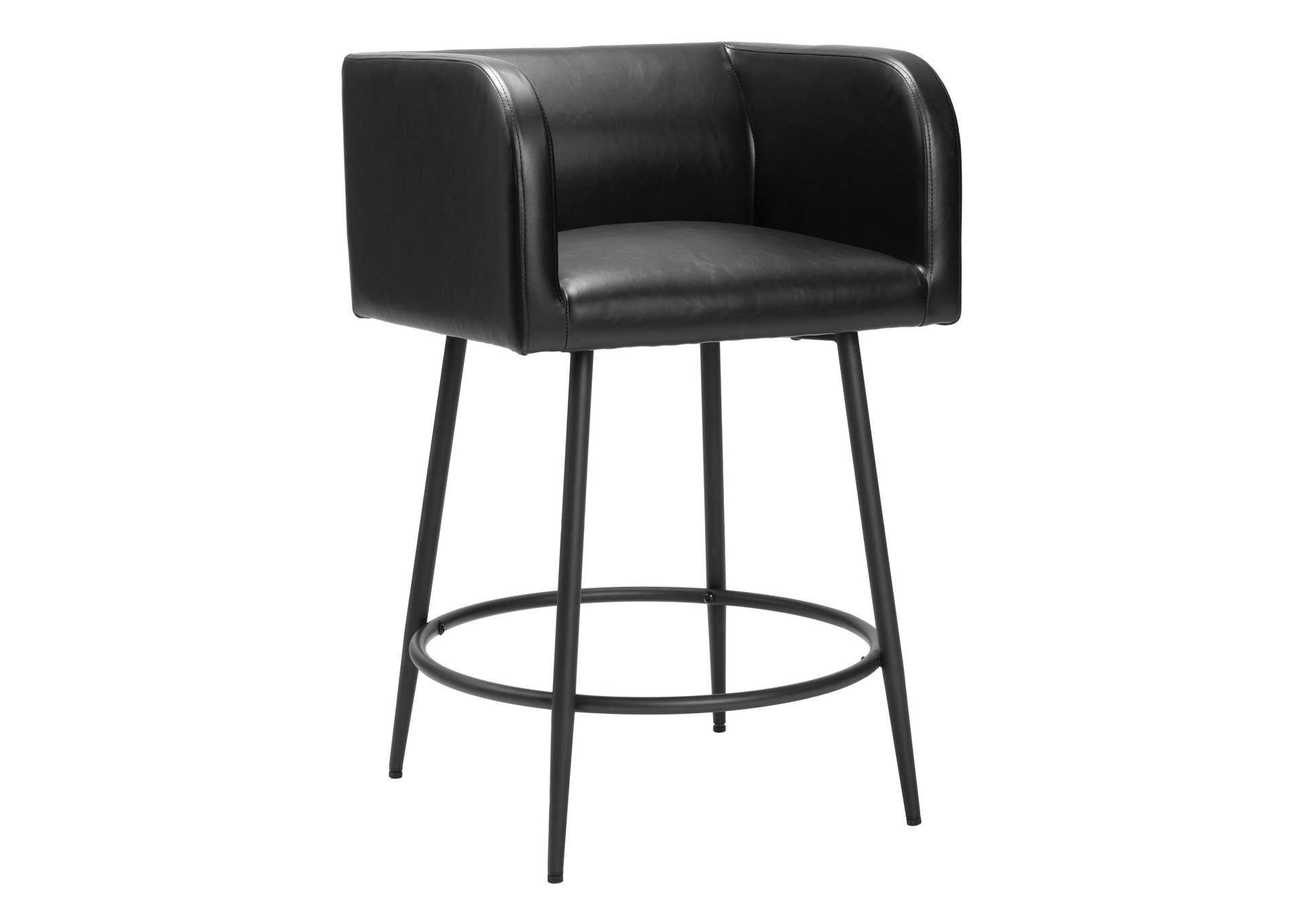 Horbat Counter Stool (Set Of 2) Black image 1