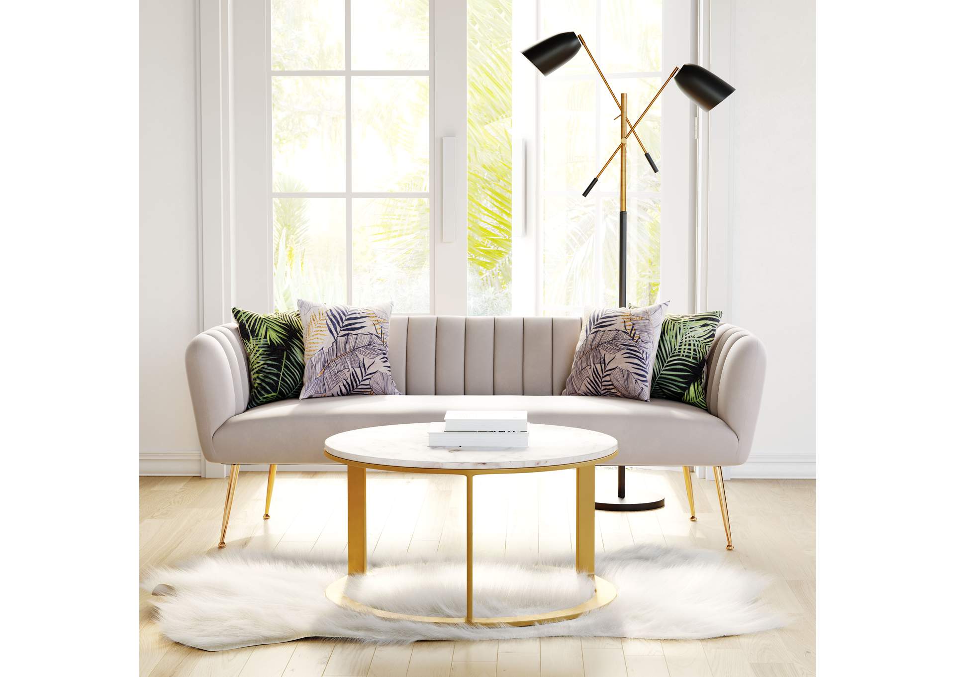 Deco Sofa Beige image 1
