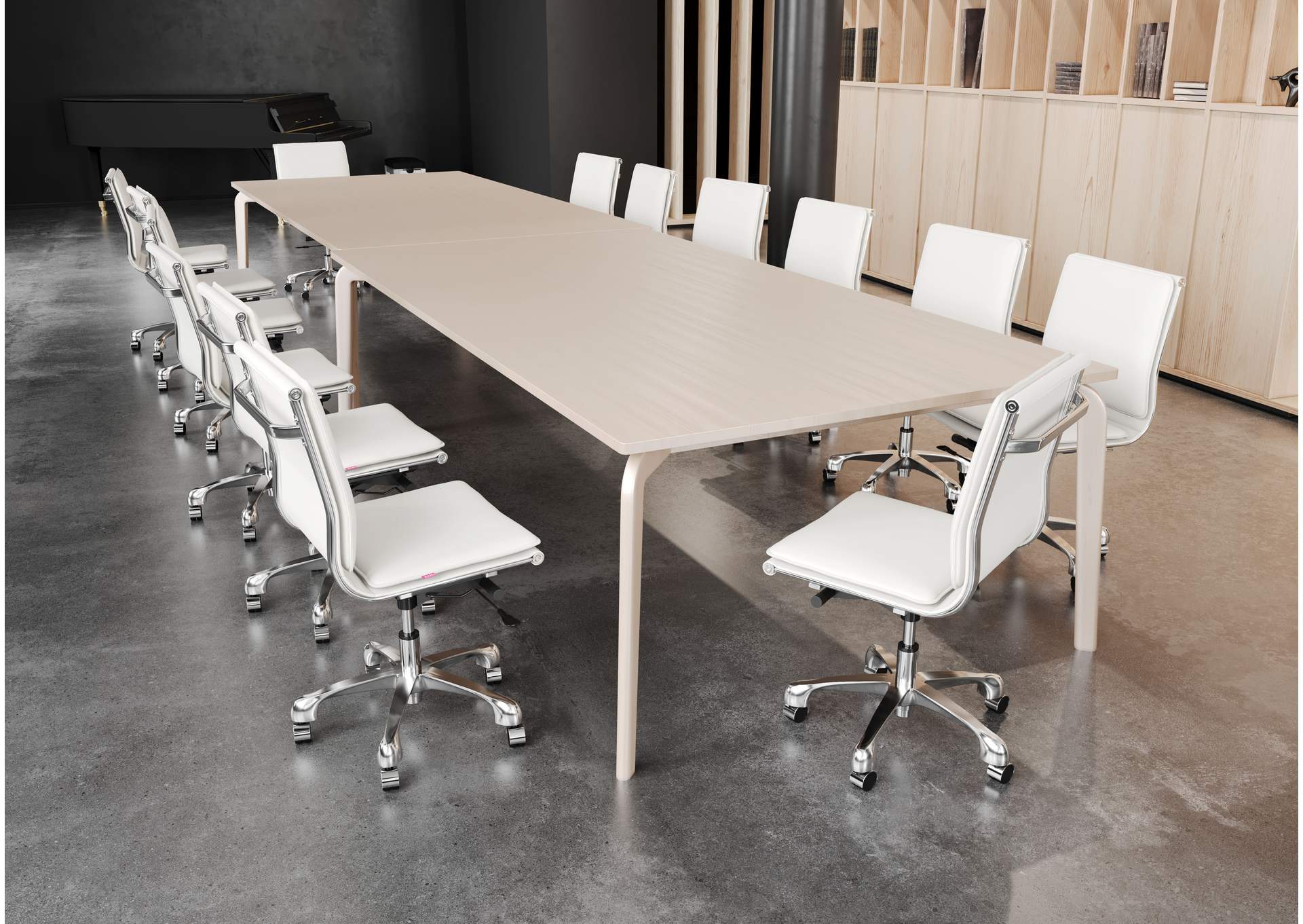 Lider Plus Armless Office Chair White image 3