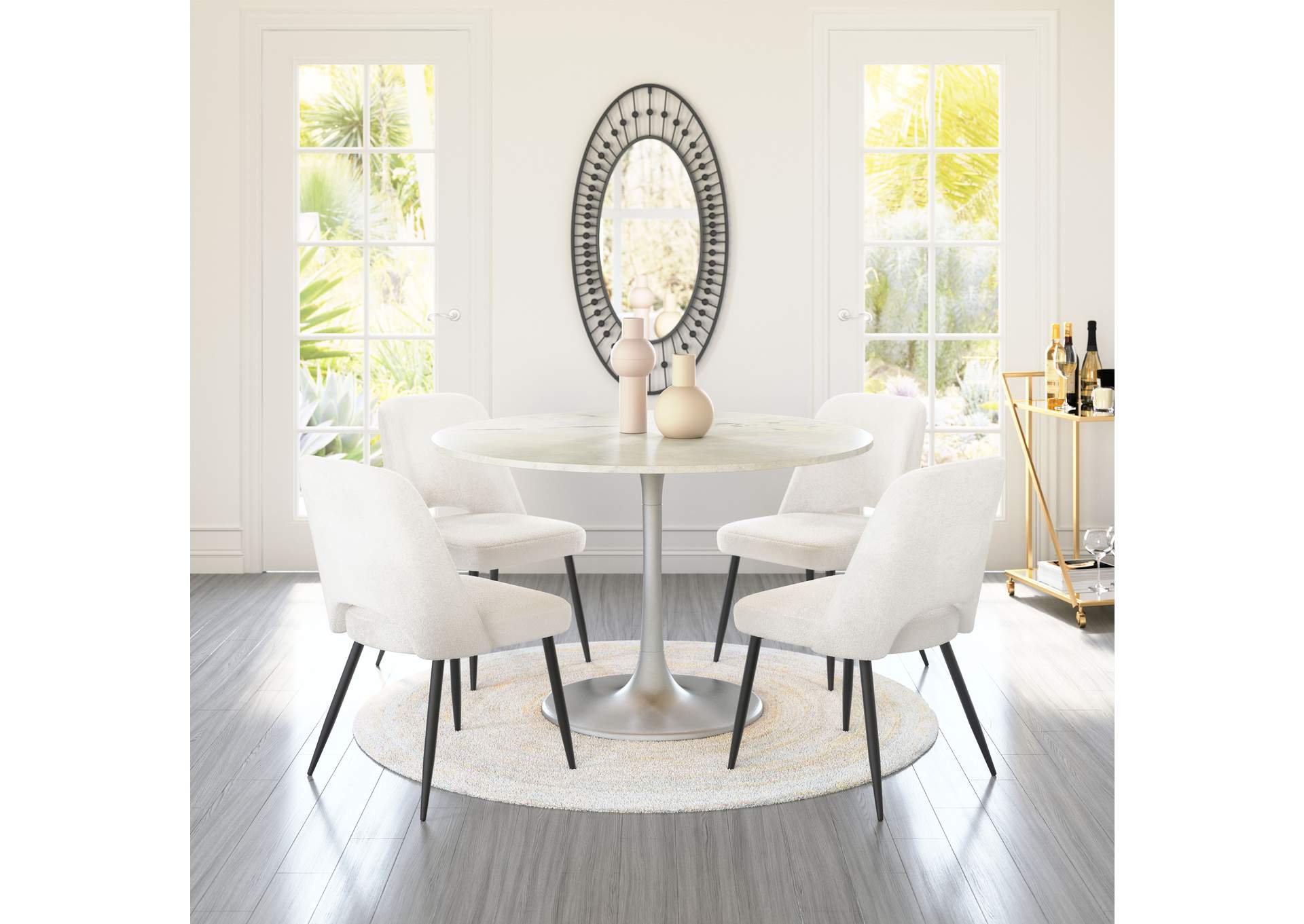 Teddy Dining Chair (Set Of 2) Ivory image 4