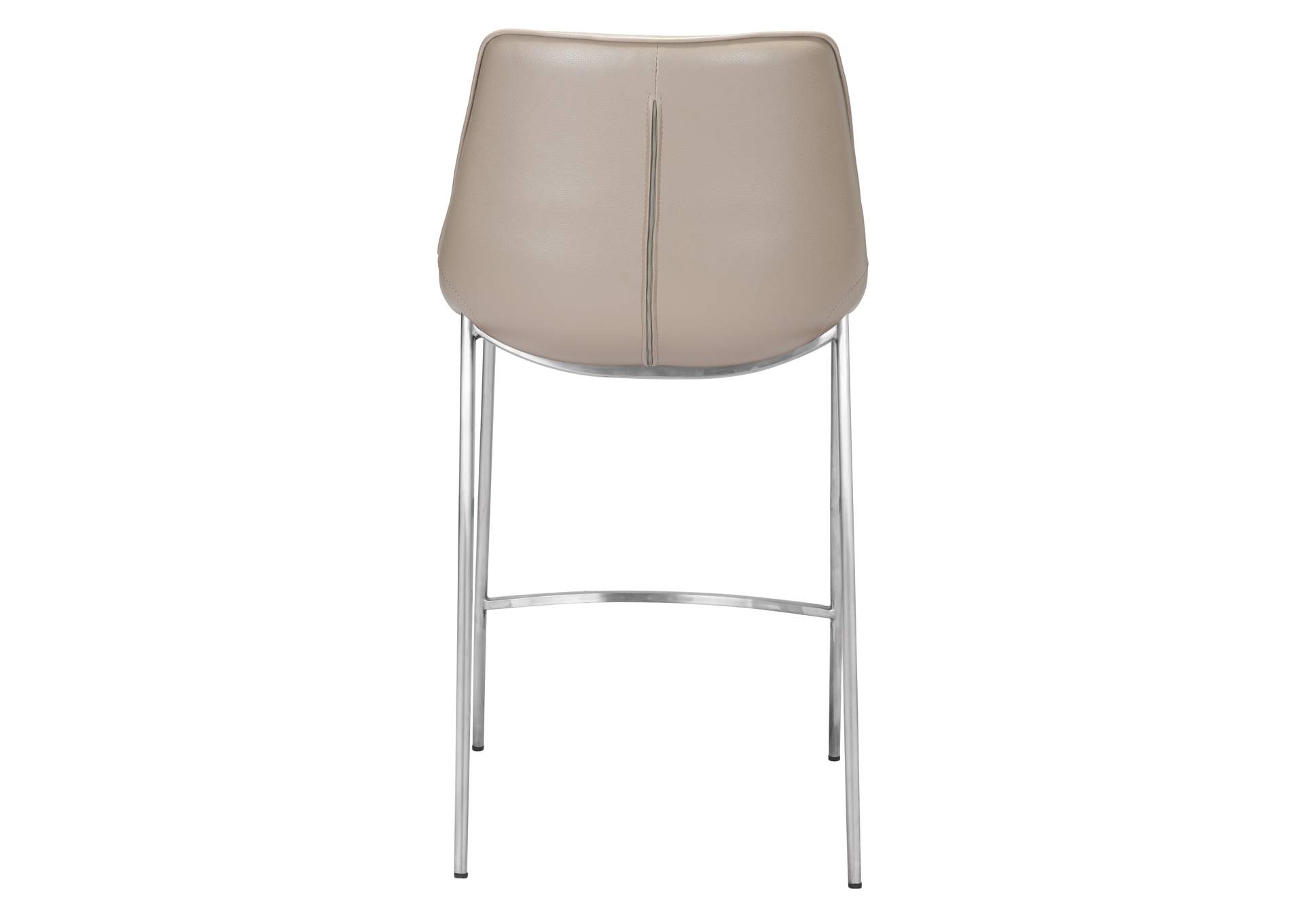 Magnus Counter Stool (Set Of 2) Brown & Silver image 6