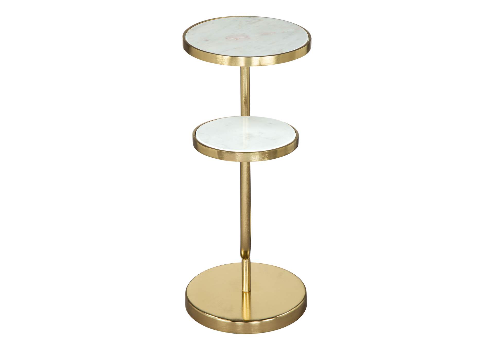 Marc Side Table White & Gold image 5
