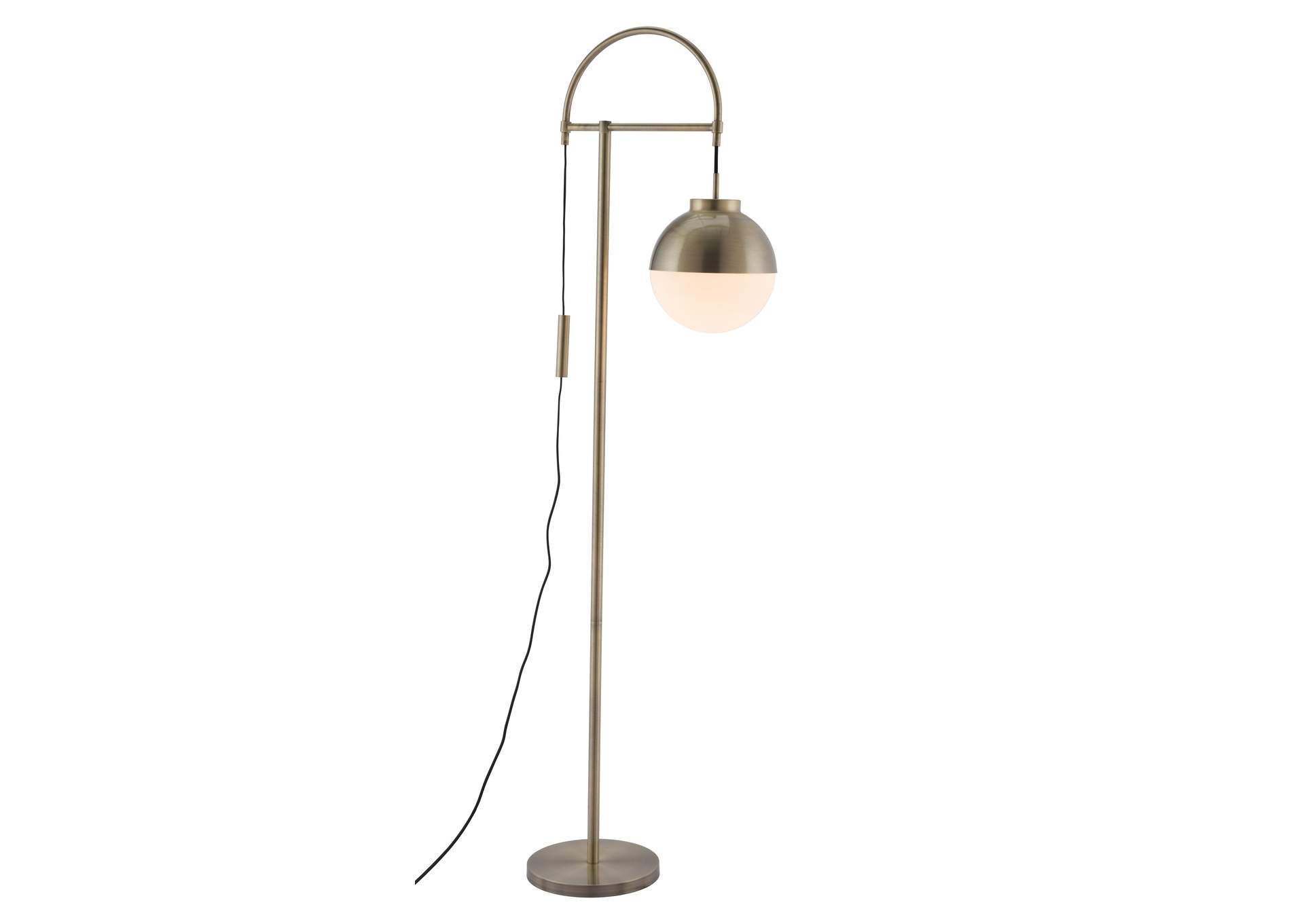 Waterloo Floor Lamp White & Bronze image 3