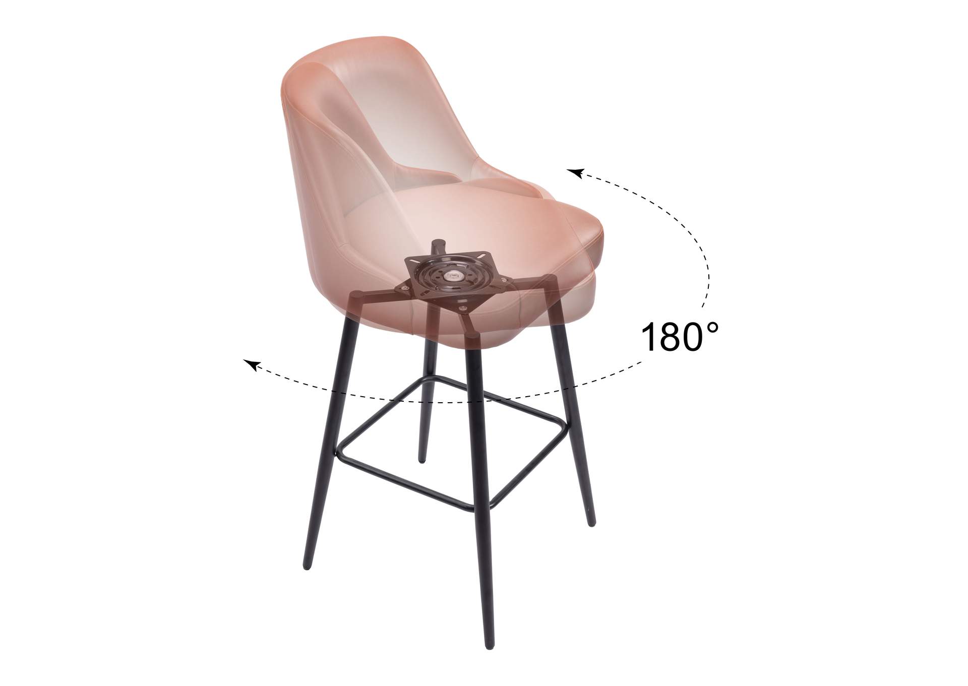 Keppel Swivel Barstool Brown image 9