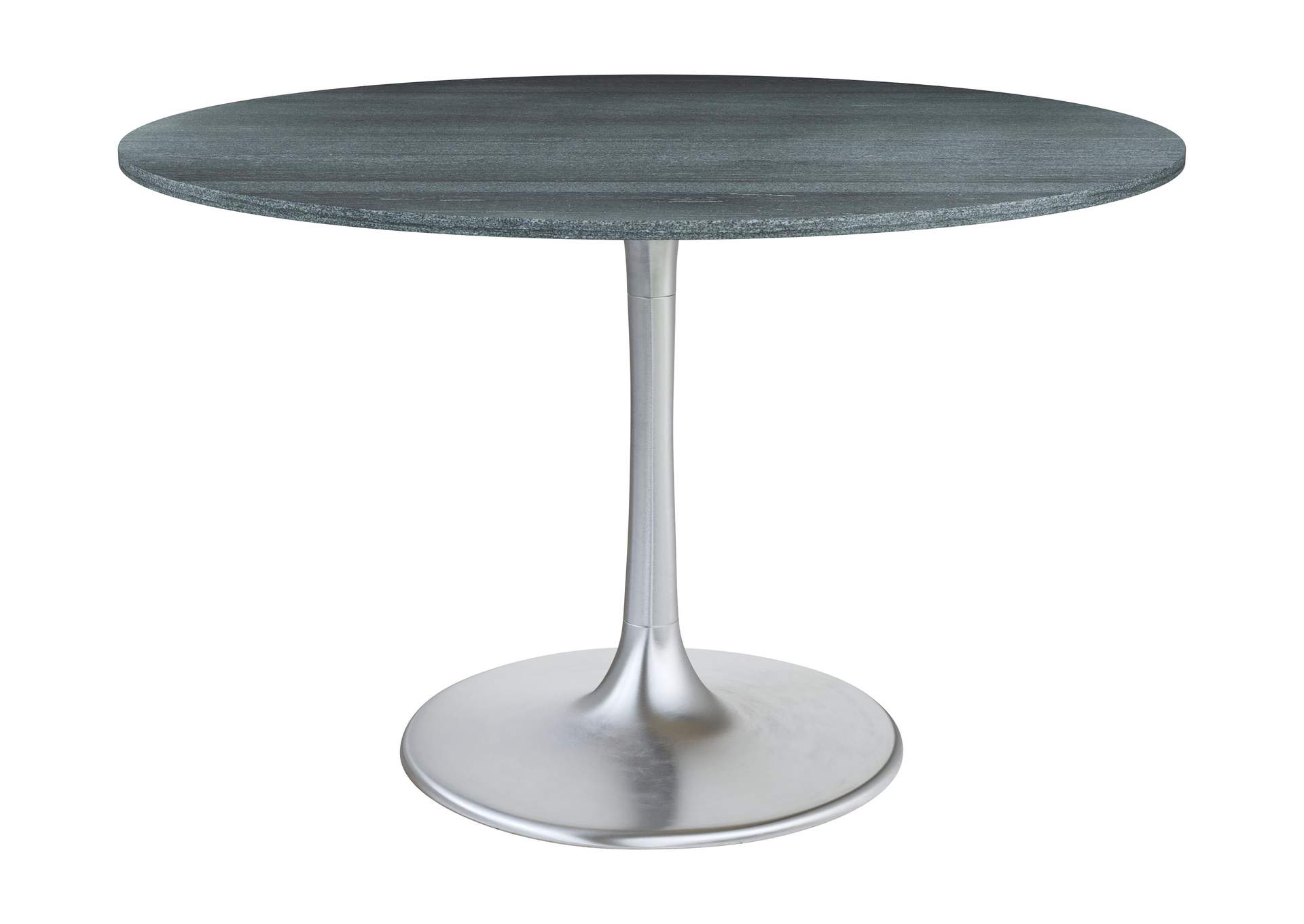 Metropolis Dining Table Gray & Silver image 3