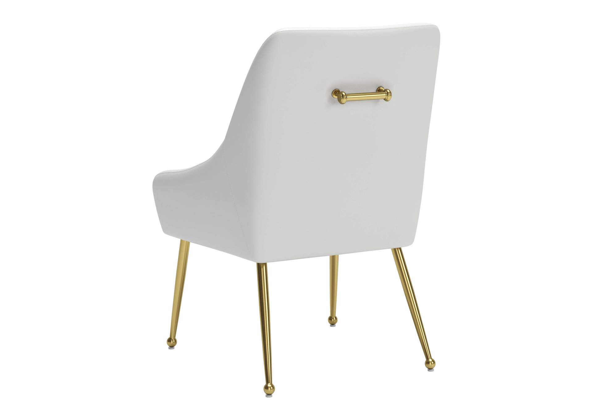 Maxine Dining Chair White & Gold image 8
