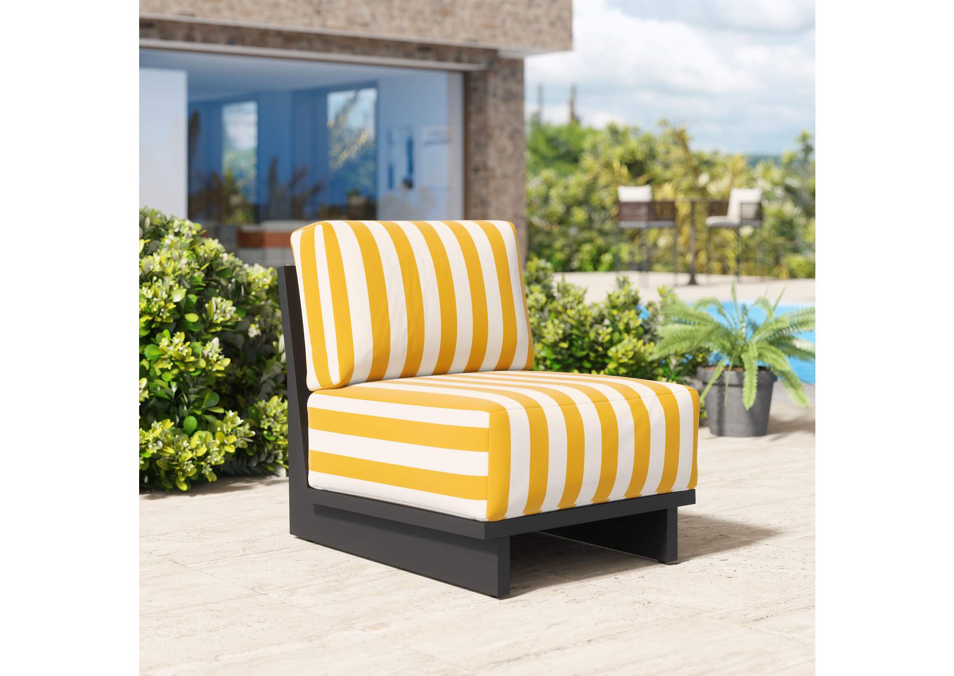 Shoreline Outdoor Accent Chair Yellow