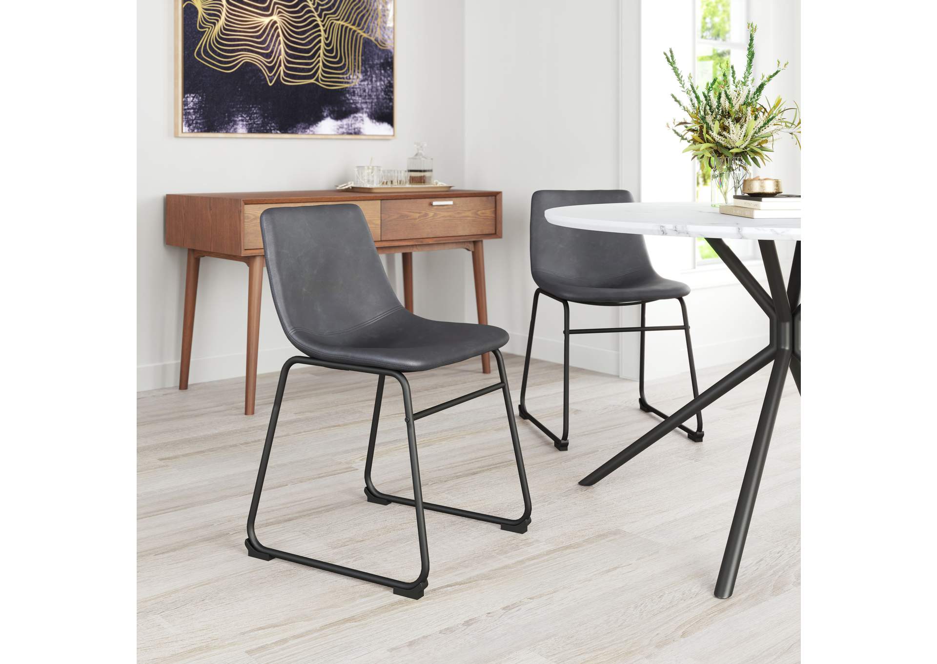 Smart Dining Chair (Set Of 2) Charcoal image 1