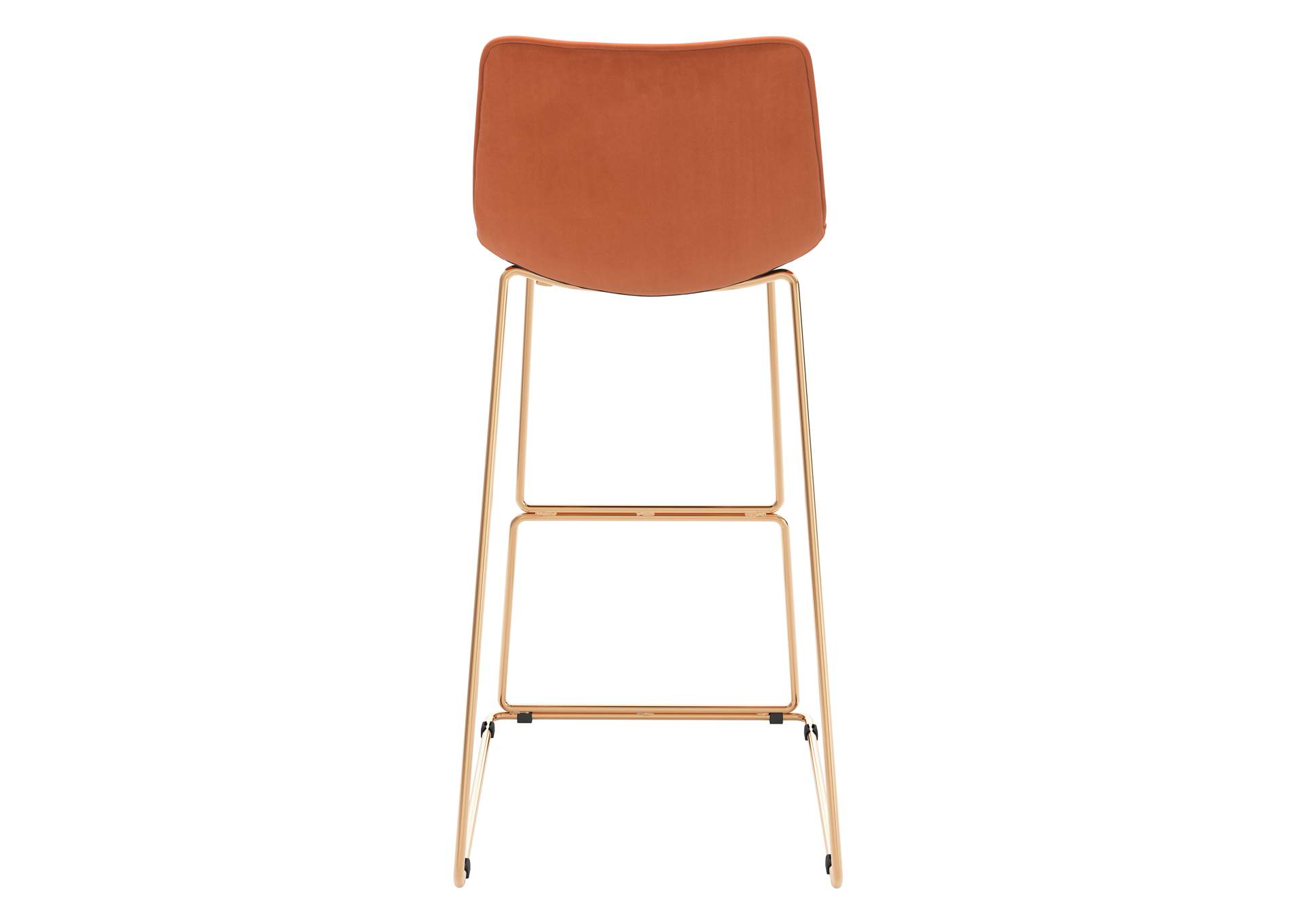 Adele Barstool (Set Of 2) Orange & Gold image 7