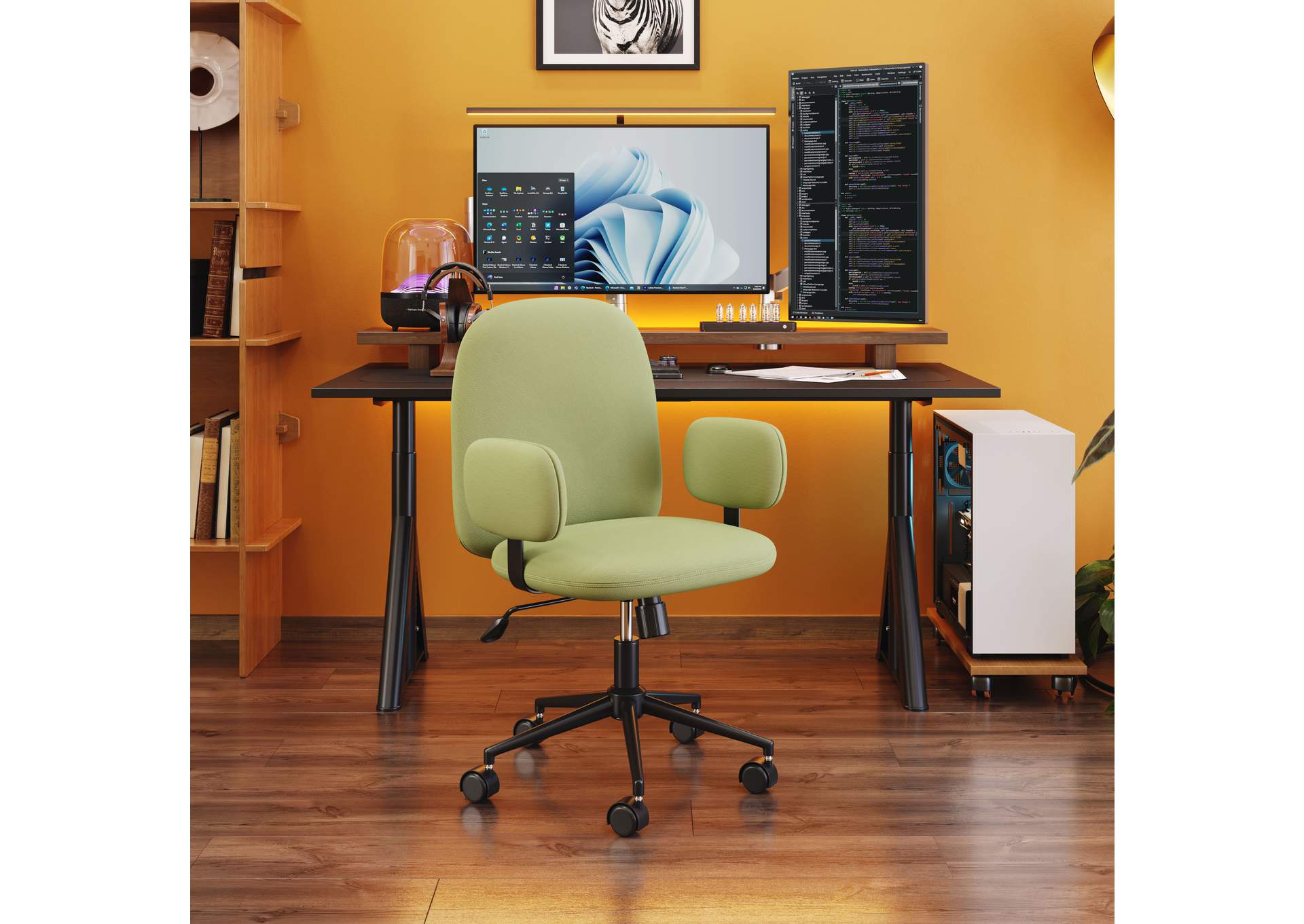 Lionel Office Chair Olive Green image 1