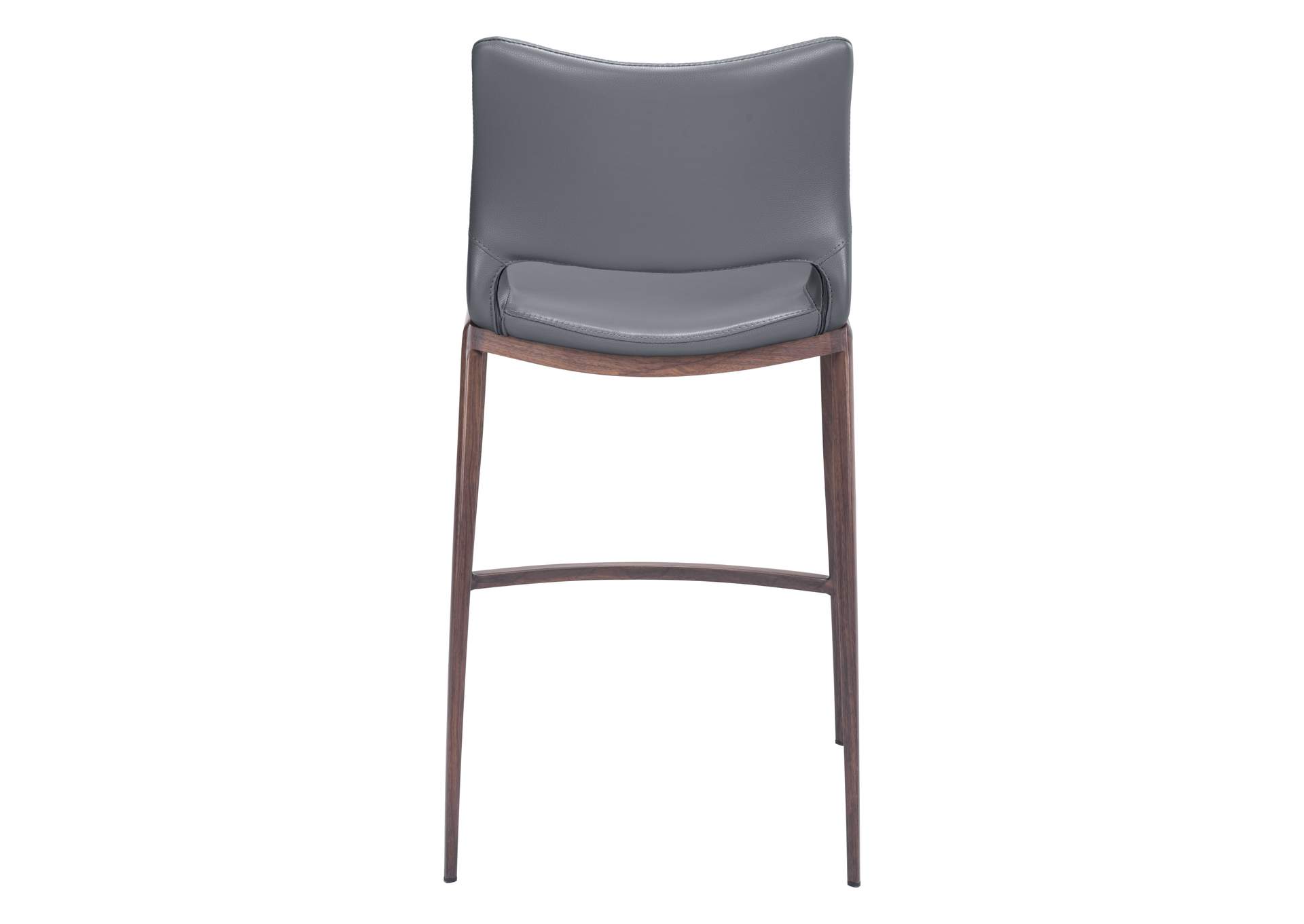 Ace Counter Stool (Set Of 2) Dark Gray & Walnut image 6